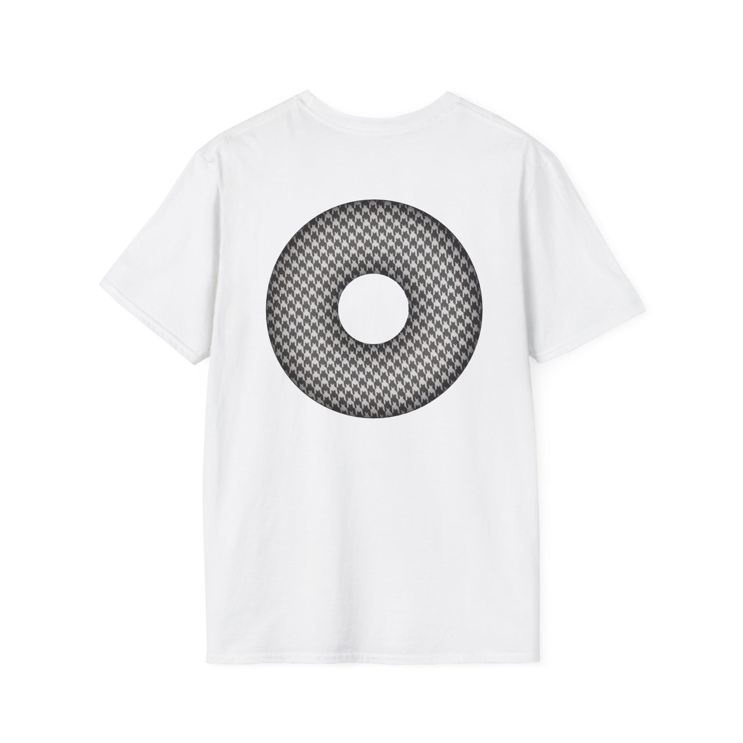 Classic Donut Tee - Unisex Soft-Style - "Ricky's Donut" - houndstooth donut