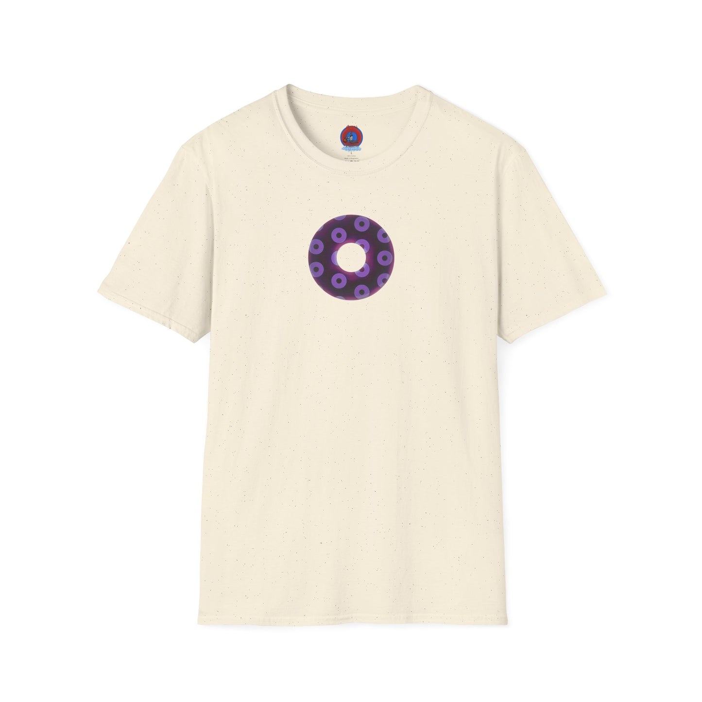 Plain Donuts/Unisex Soft-Style - "Plain Blimpy Paradoxical Donuts" - dark red violet/light purple donuts