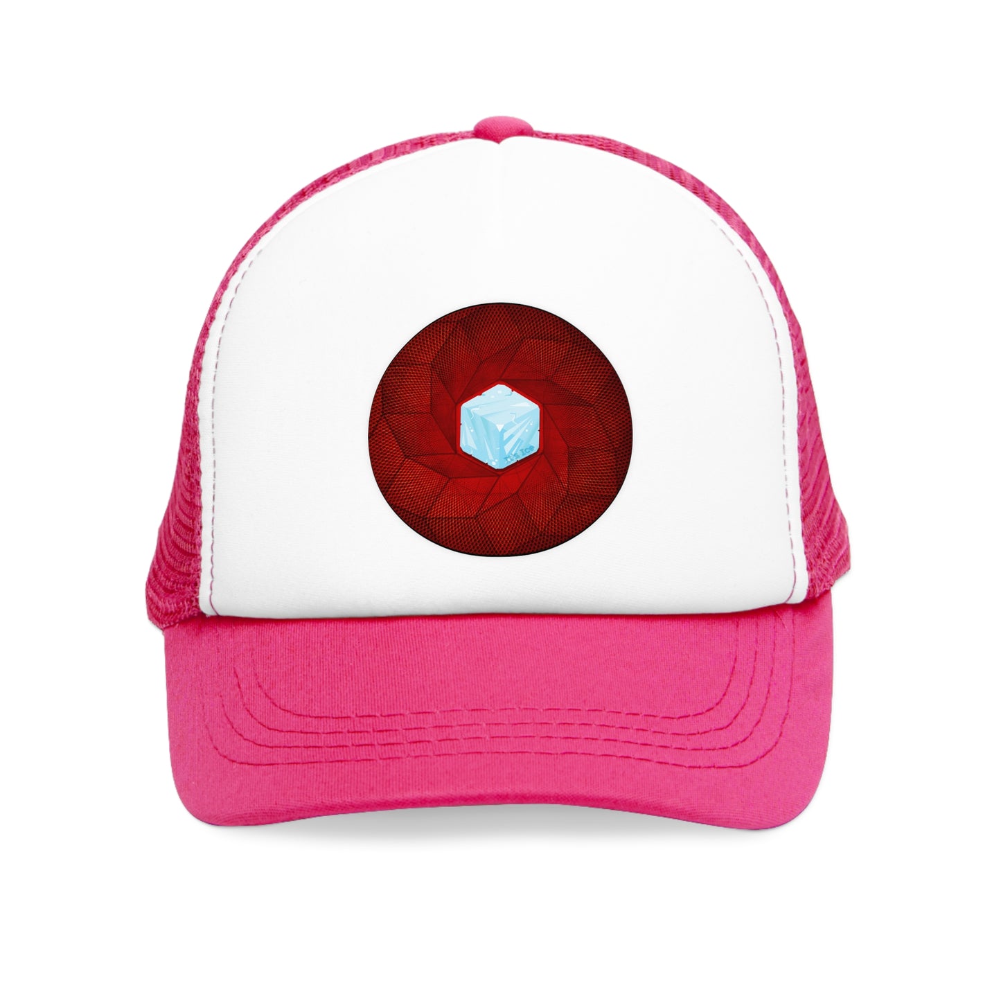 Lumpy Trucker Hat - "Ice Cube's Donut" - variant 1 - red donut