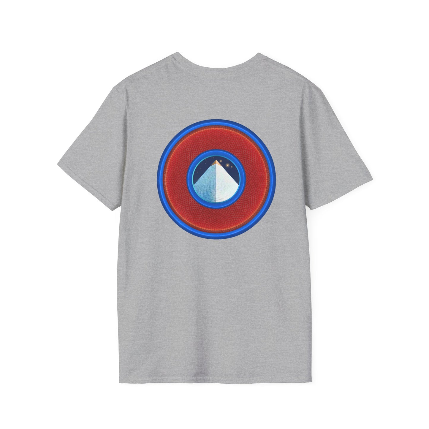 Classic Donut Tee - Unisex Soft-Style - "Limestone Donuts so Large" - variant 1 - red donut