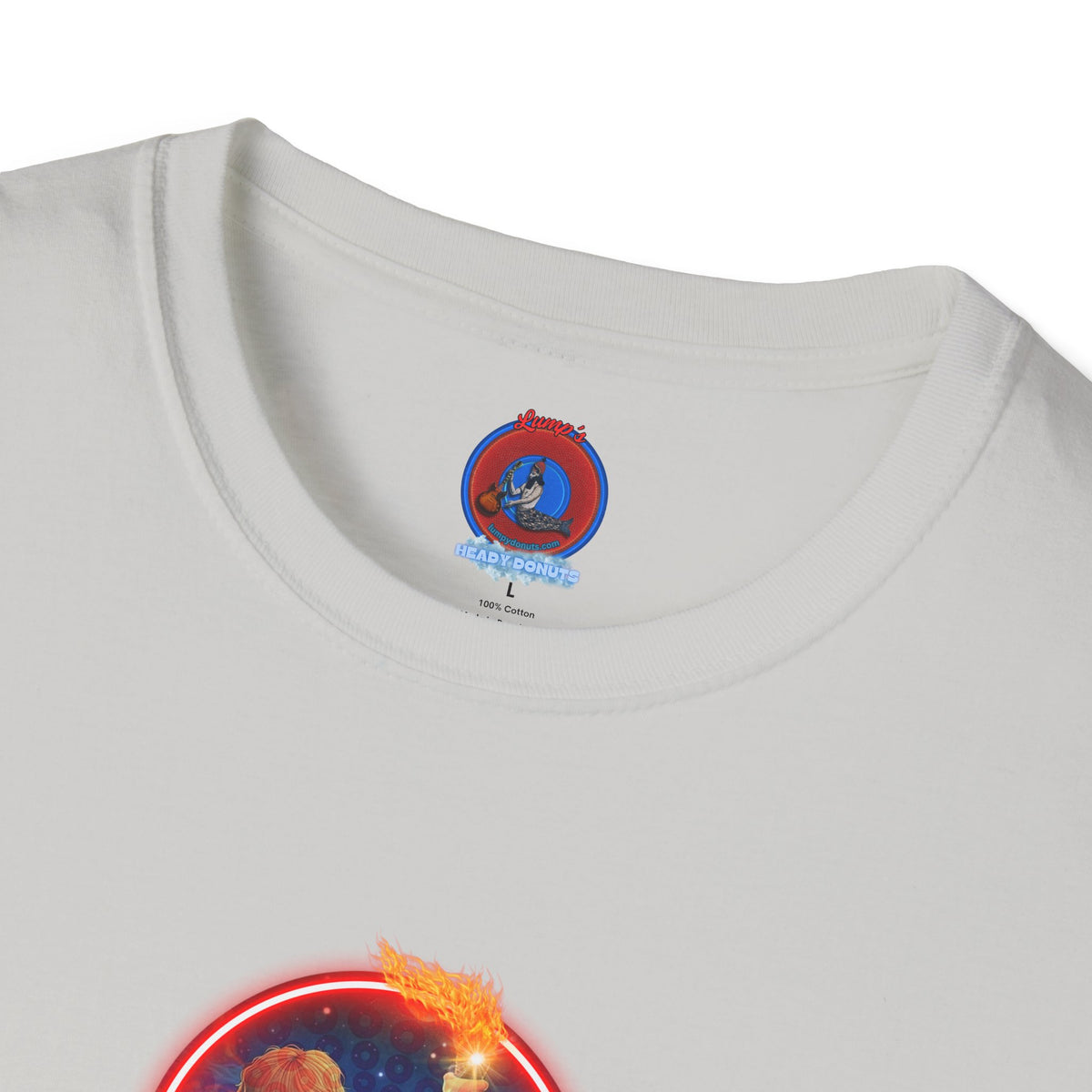 Classic Donut Tee - Unisex Soft-Style - "Torchbearer's Donut " - red donut
