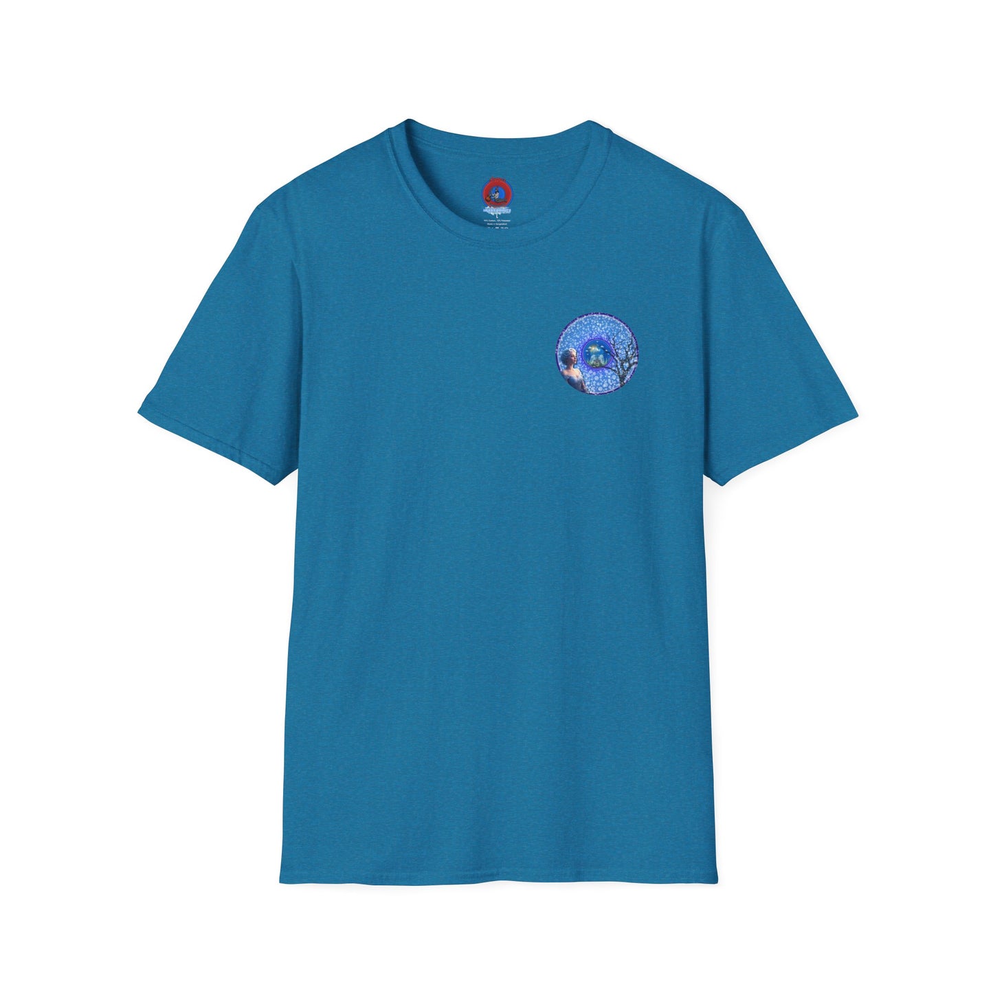 Classic Donut Tee - Unisex Soft-Style - "The Donut Locked in Glaciers" - series 1.0 - blue donut