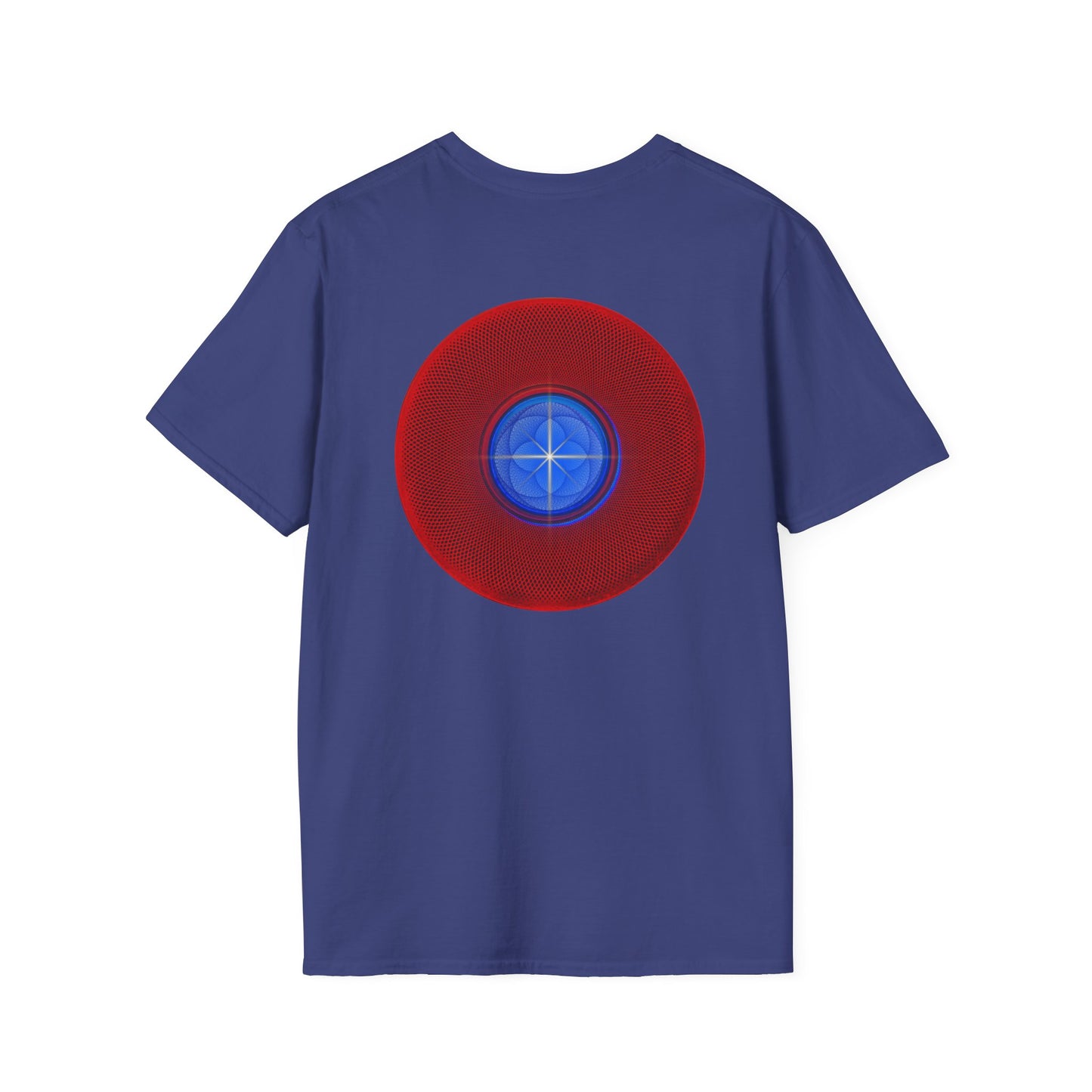 Classic Donut Tee - Unisex Soft-Style - "The Geometrical Donut" - series 1.0 - red donut