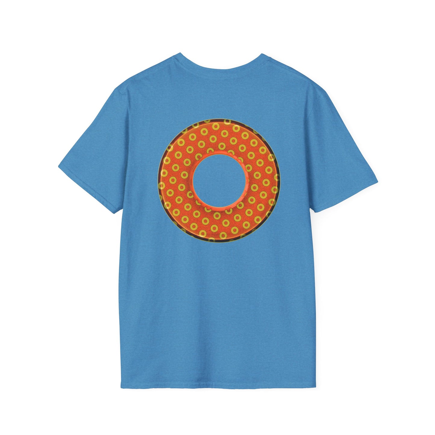 Plain Donuts/Unisex Soft-Style - "Plain Electric Paradoxical Donuts" - gold/orange donuts
