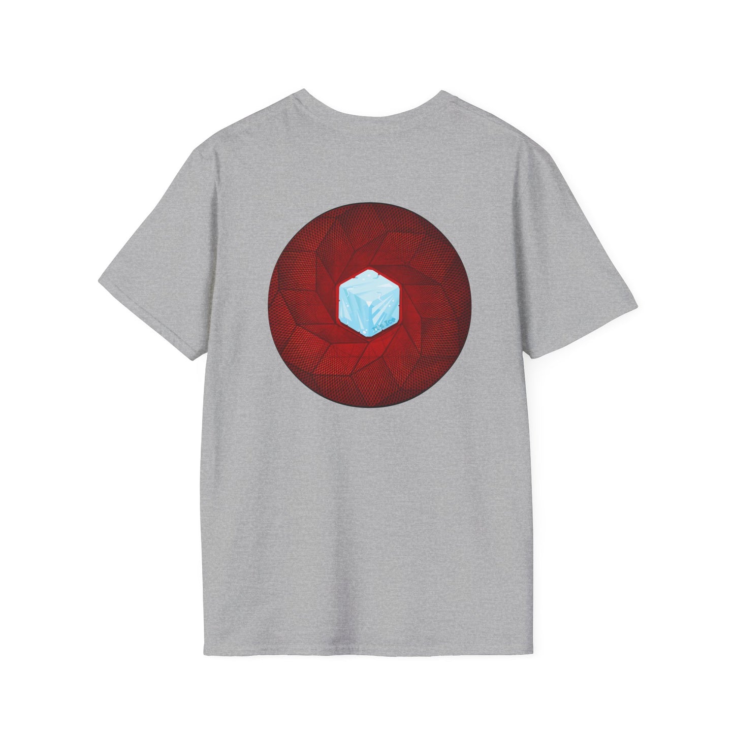 Classic Donut Tee - Unisex Soft-Style - "It's Ice... Cube's Donut" - variant 1 - red cubed donut