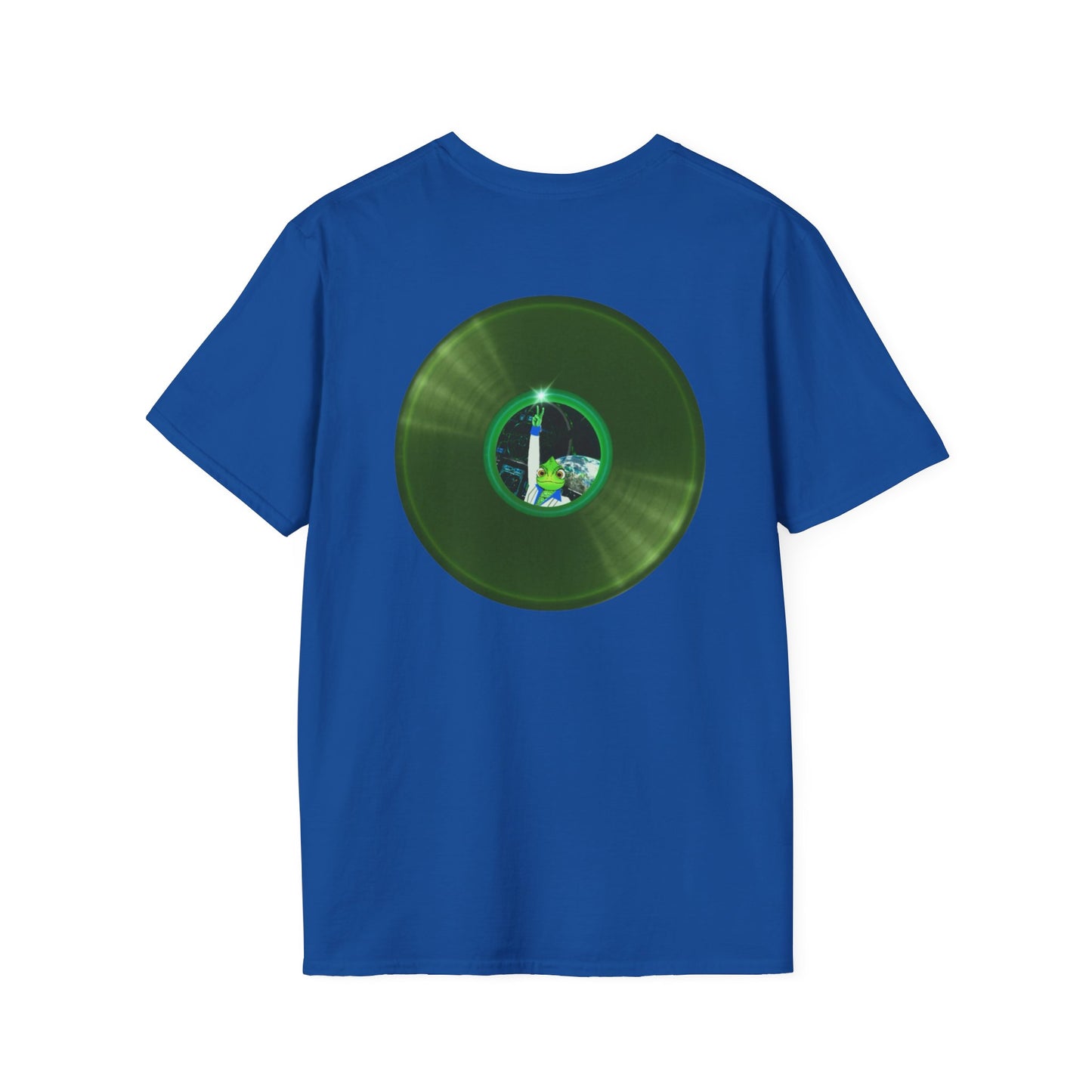 Classic Donut Tee - Unisex Soft-Style - "Rutherford's Staying Alive" - series 1.0 - variant 2 - green donut