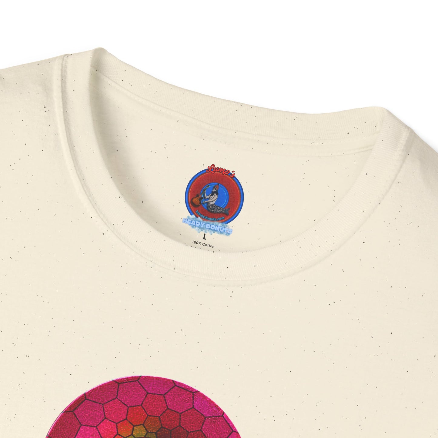 Classic Donut Tee - Unisex Soft-Style - "Limestone Donuts so Large" - variant 5 - green hexadonut