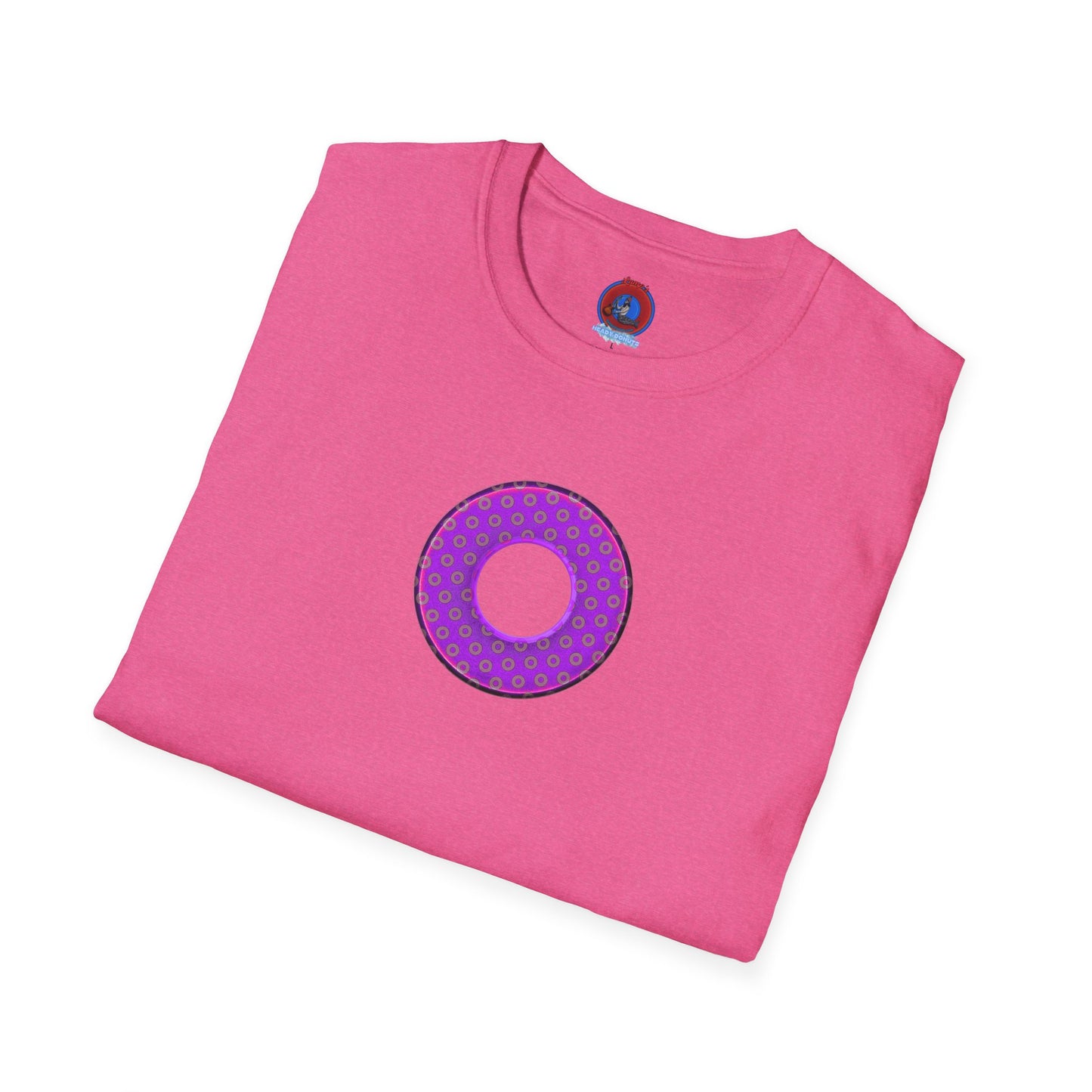 Plain Donuts/Unisex Soft-Style - "Plain Electric Paradoxical Donuts" - purple/mauve donuts