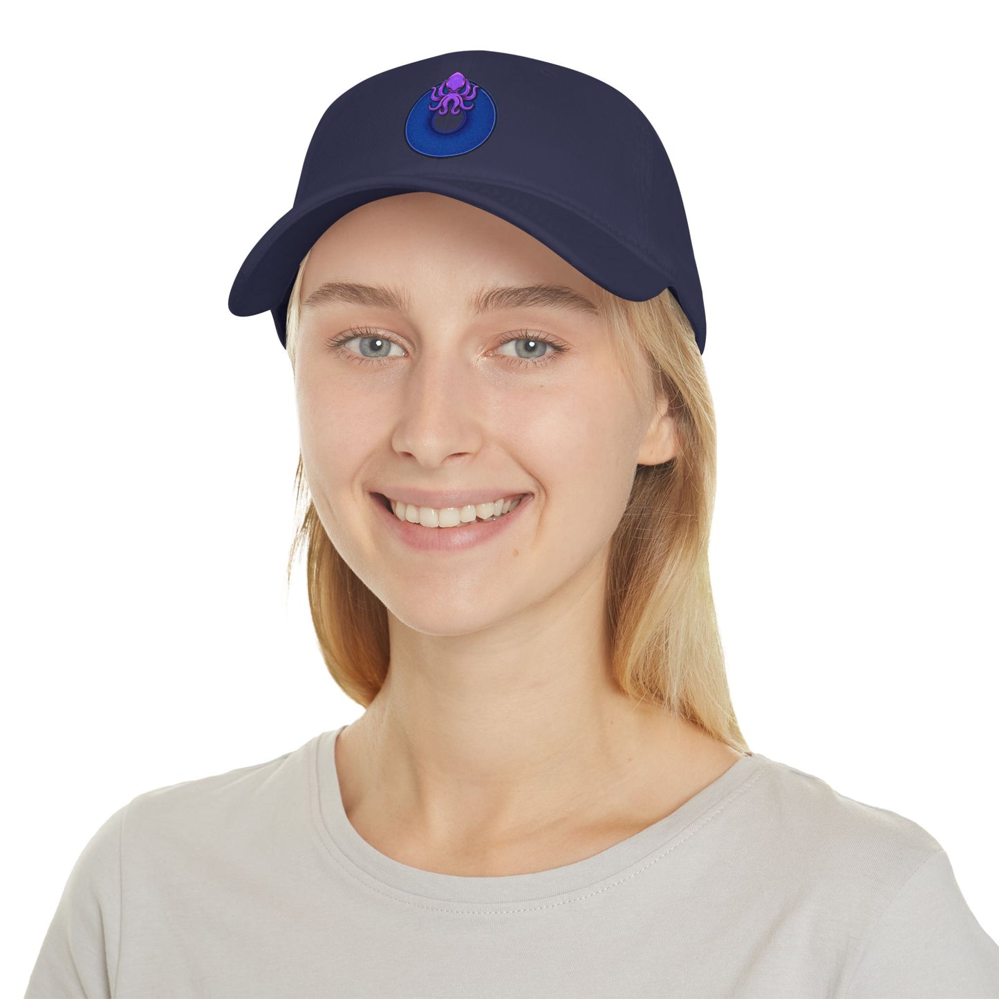 Lumpy Donut Baseball Cap - "Roger Moore's Donut" - variant 2 - vivid blue w/