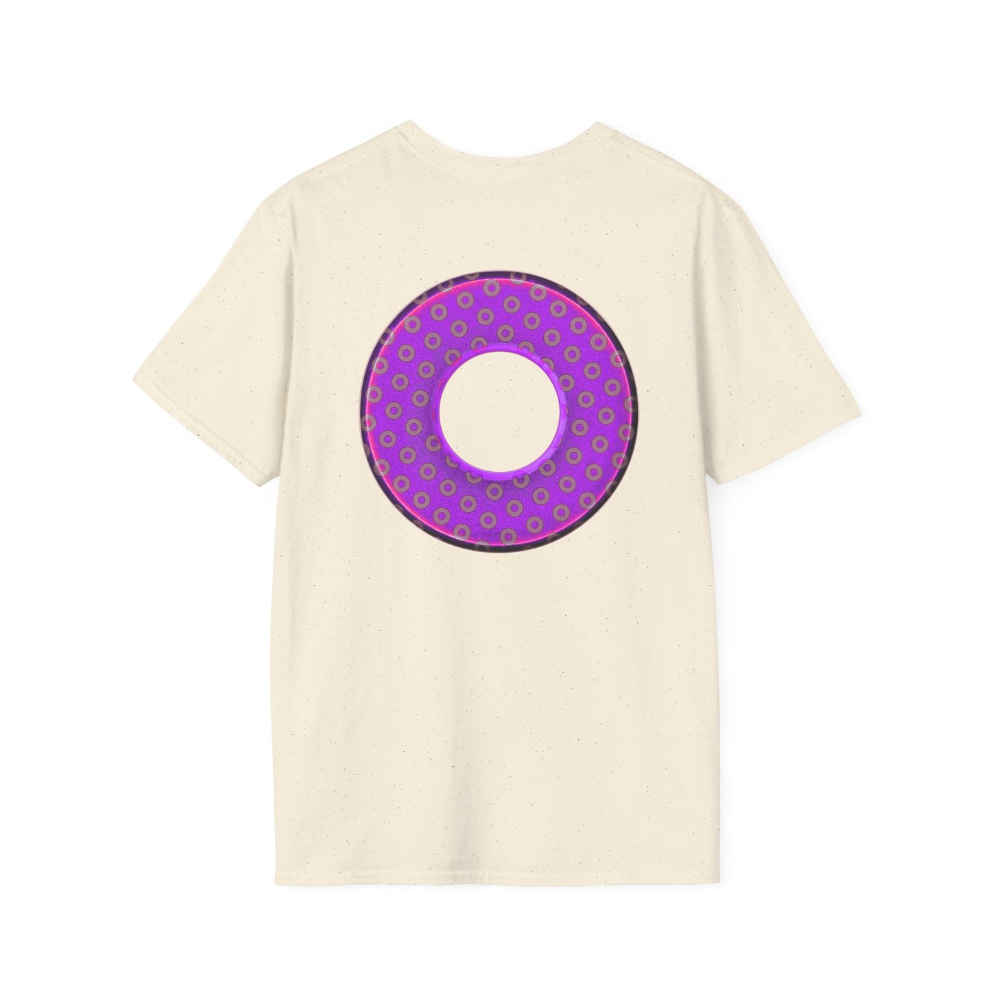 Plain Donuts/Unisex Soft-Style - "Plain Electric Paradoxical Donuts" - purple/mauve donuts