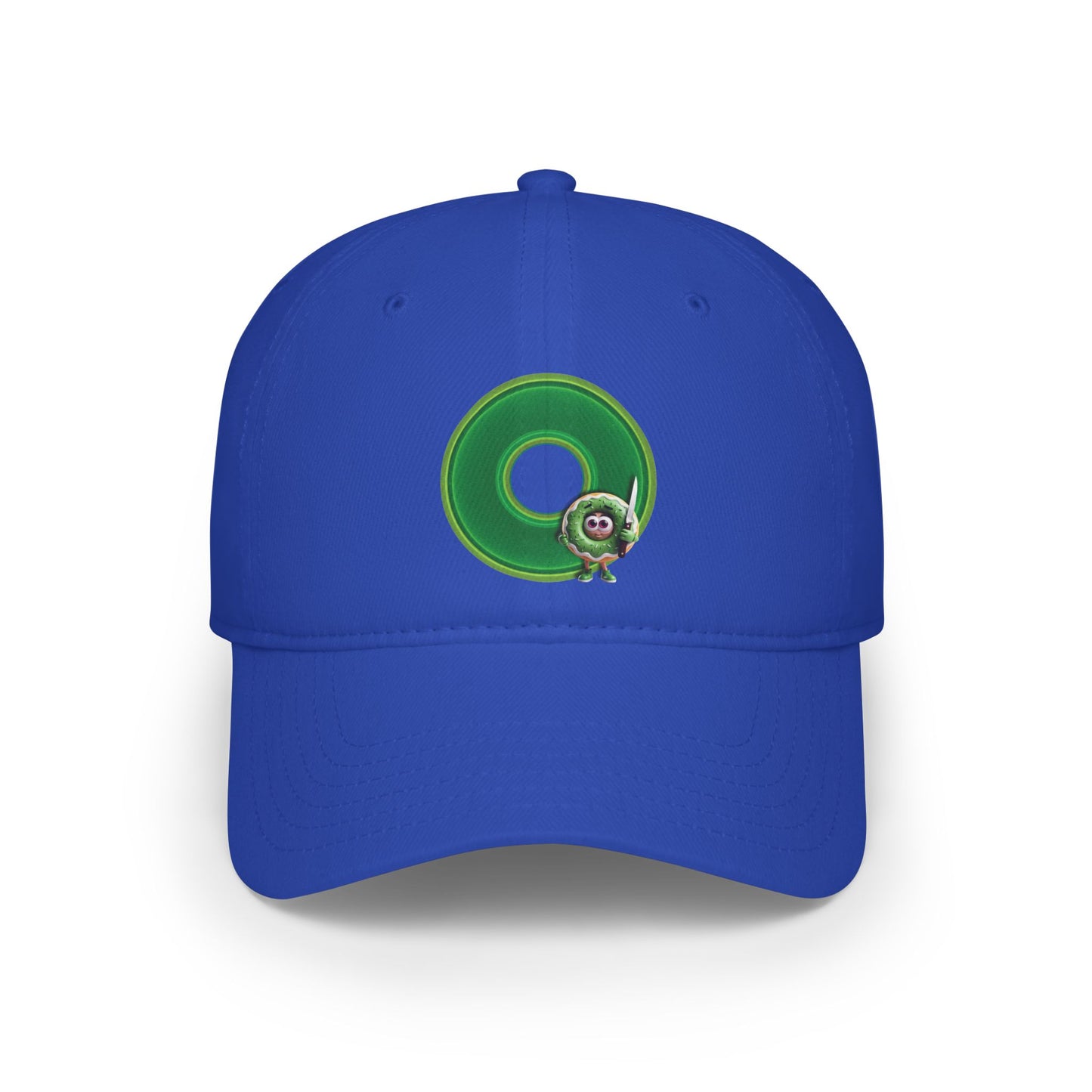 Lumpy Donut Baseball Cap - "My Phriend The Donut's Cap" - variant 4 - green vivid donut w/