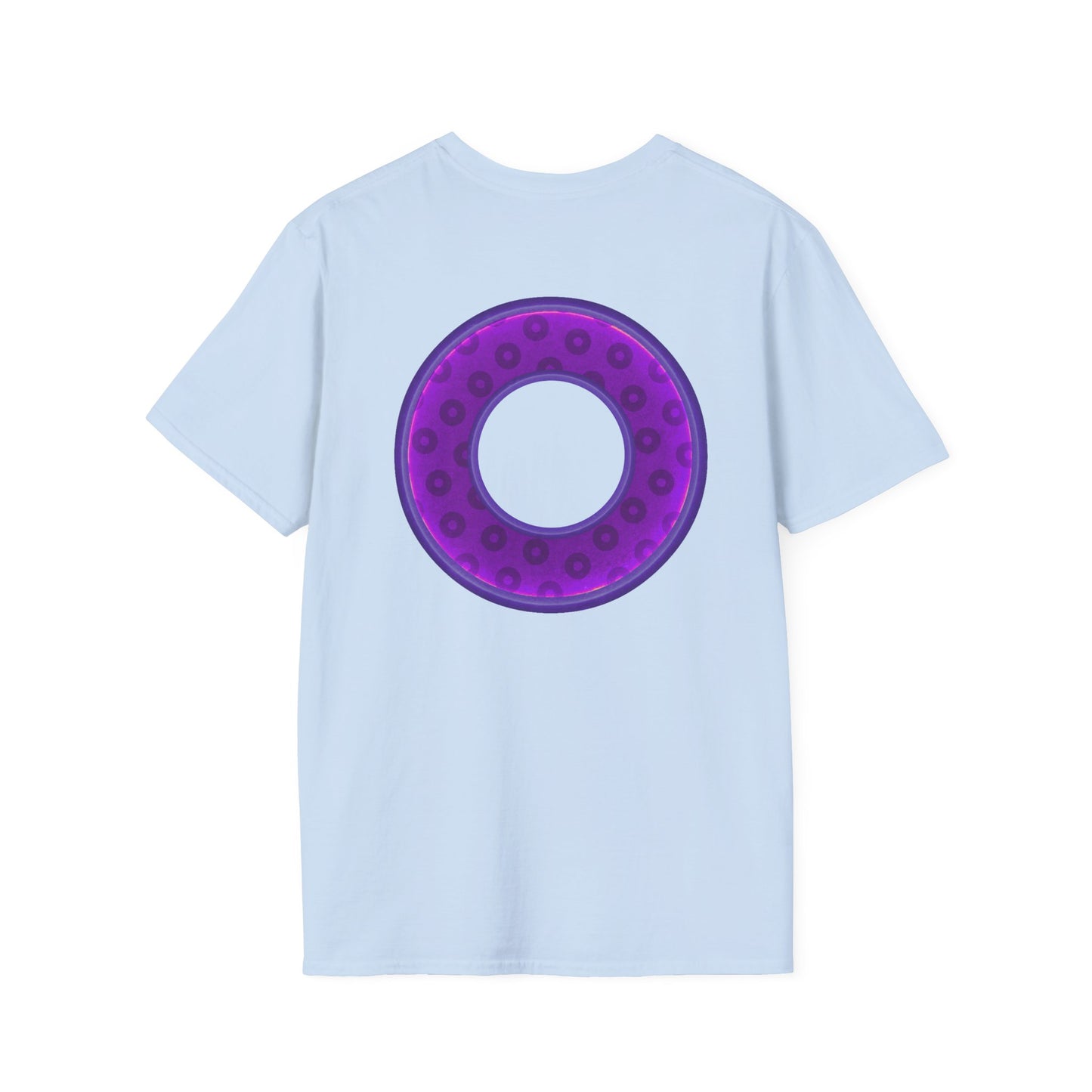 Plain Donuts/Unisex Soft-Style - "Plain Wide Mouthed Paradoxical Donuts" - purple/dark purple donuts