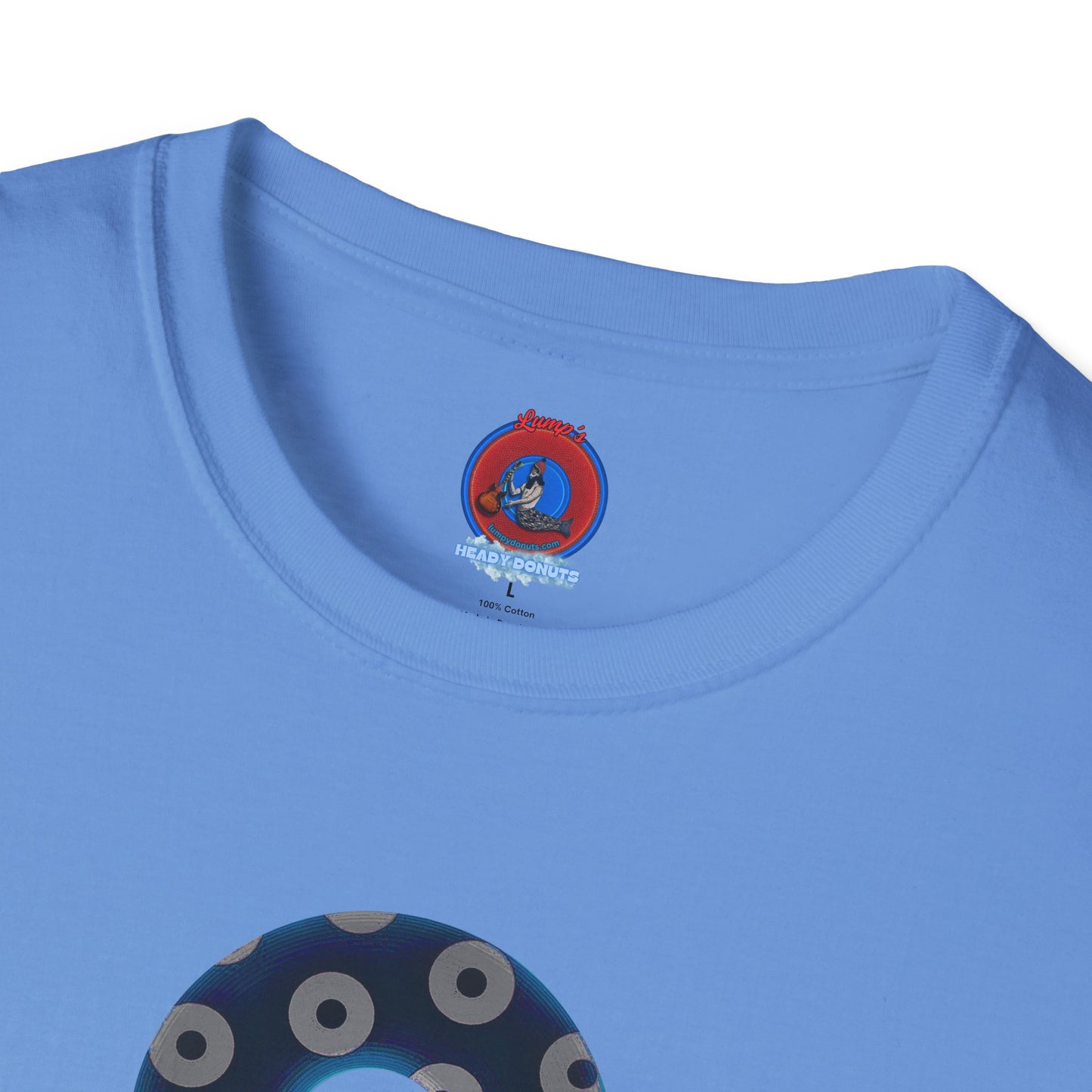 Plain Donuts/Unisex Soft-Style - "Plain Blimpy Paradoxical Donuts" - dark blue/gray donuts