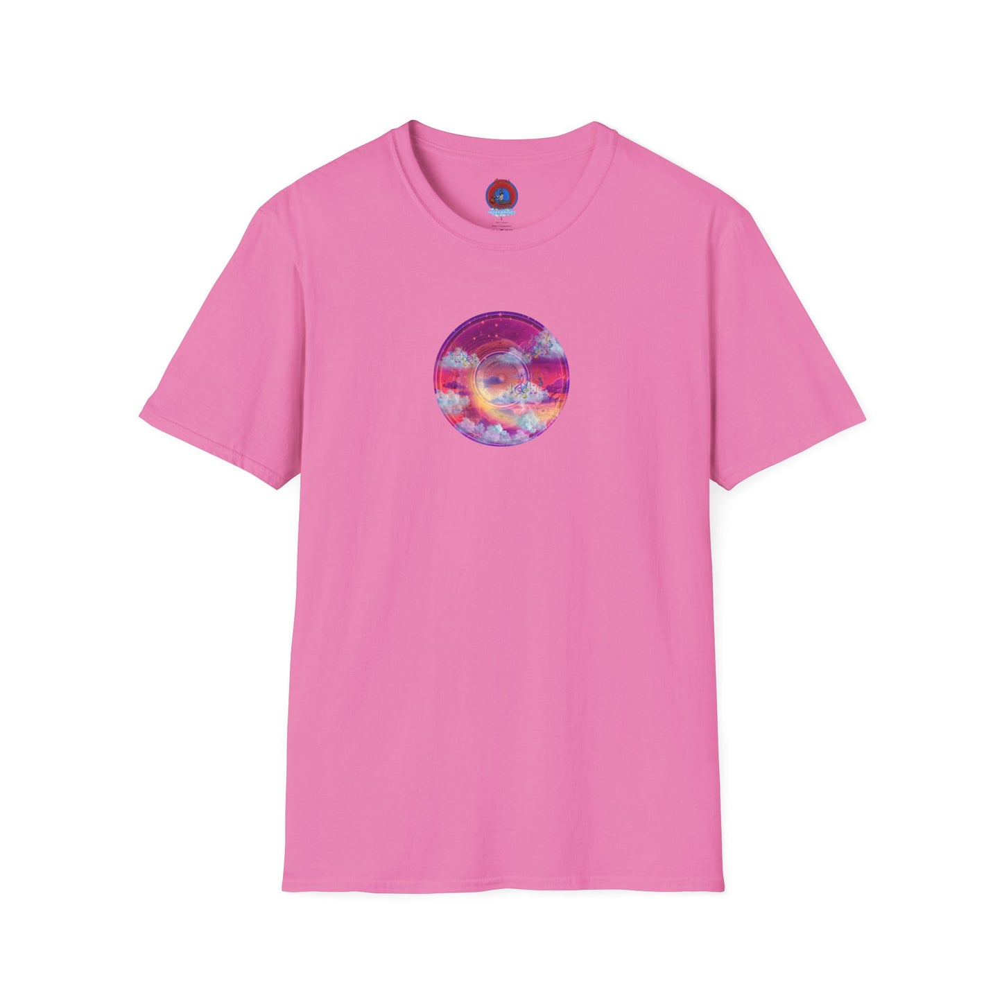 Classic Donut Tee - Unisex Soft-Style - "Pillow Donuts of Cotton" - vivid magenta pic donut