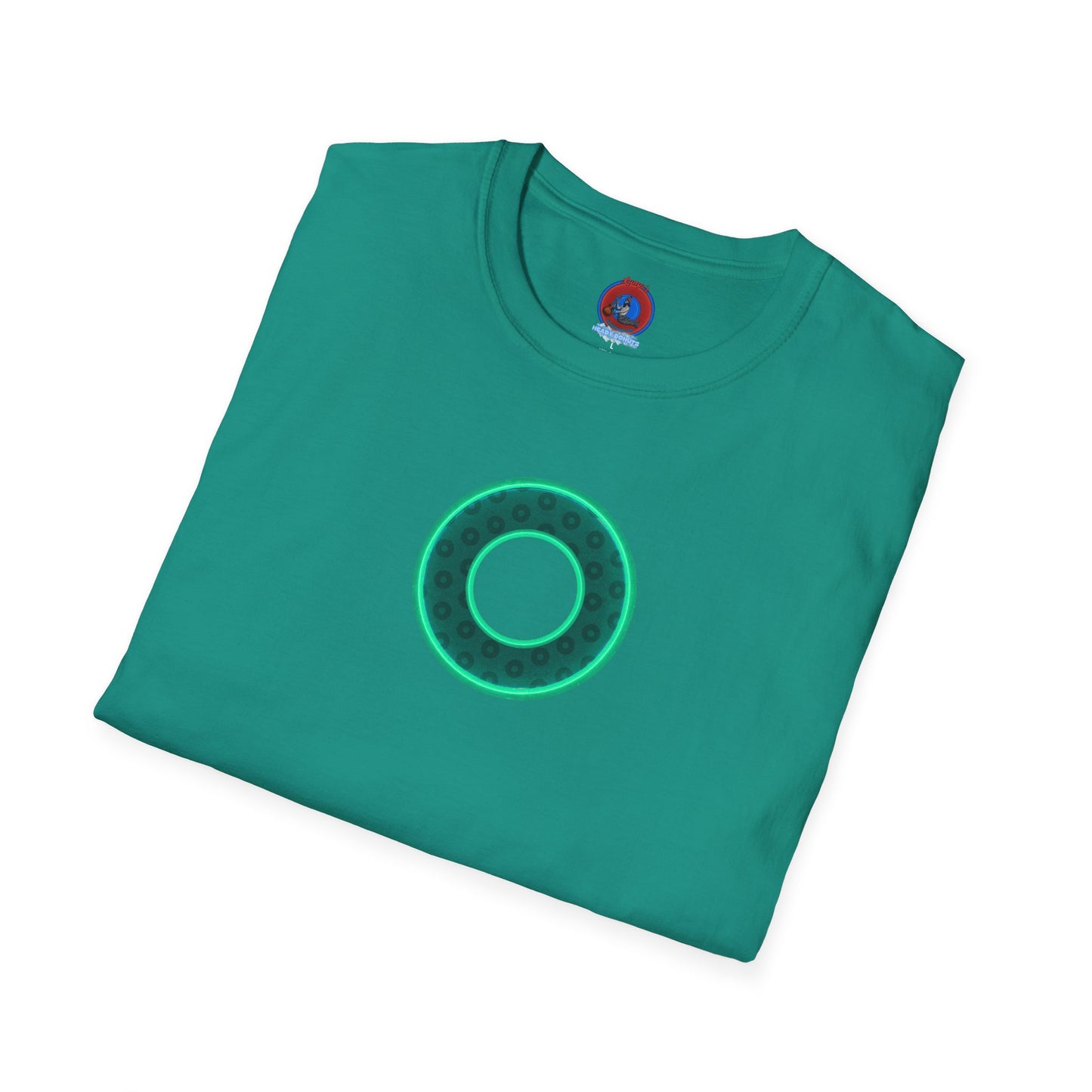 Plain Donuts/Unisex Soft-Style - "Plain Wide Mouthed Paradoxical Donuts" - forest green/mint green donuts
