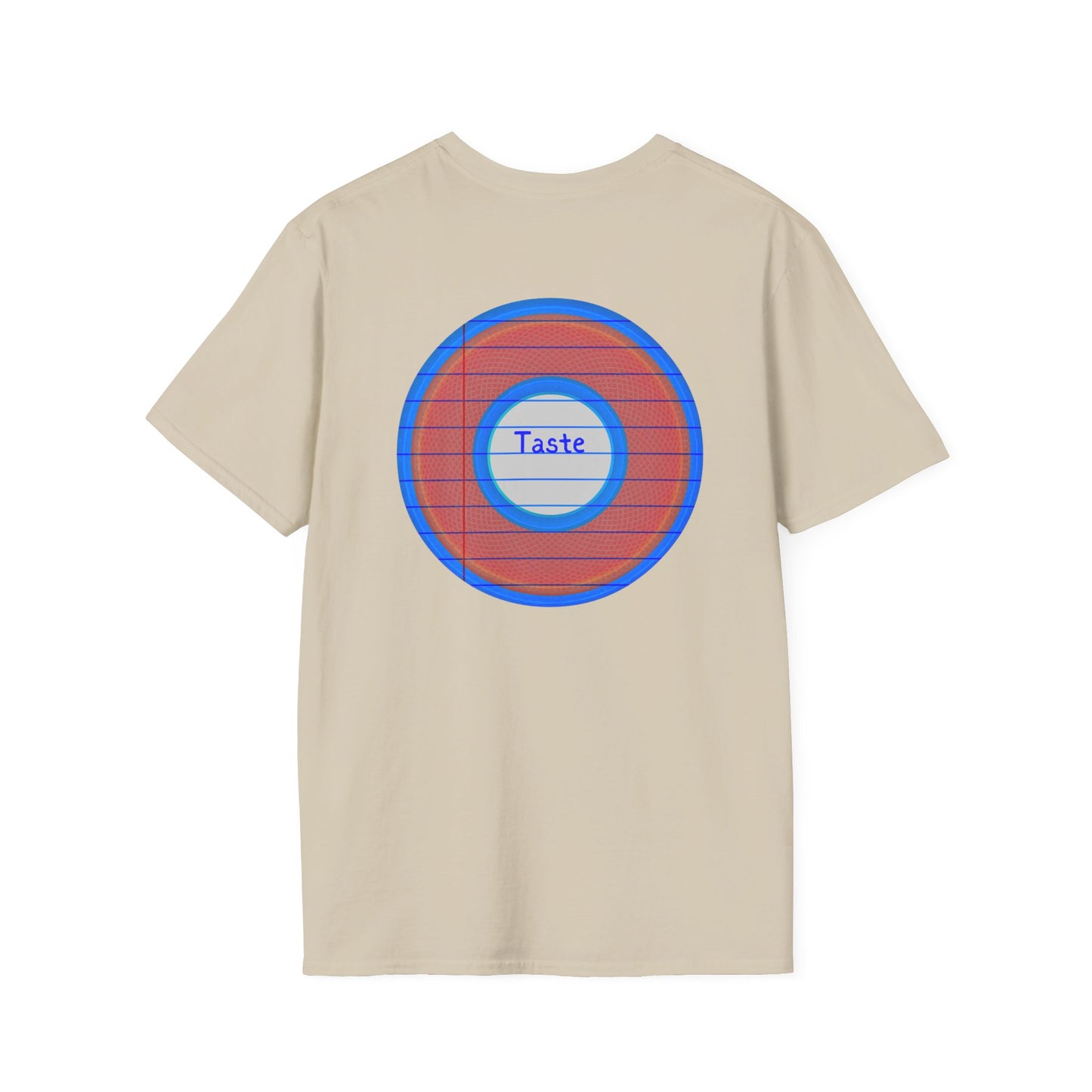 Coffee Traders Tee - Unisex Soft-Style - "Tasty Coffee" - paradoxical donut/rustic red donut - variant 2 - logo front/tasty back
