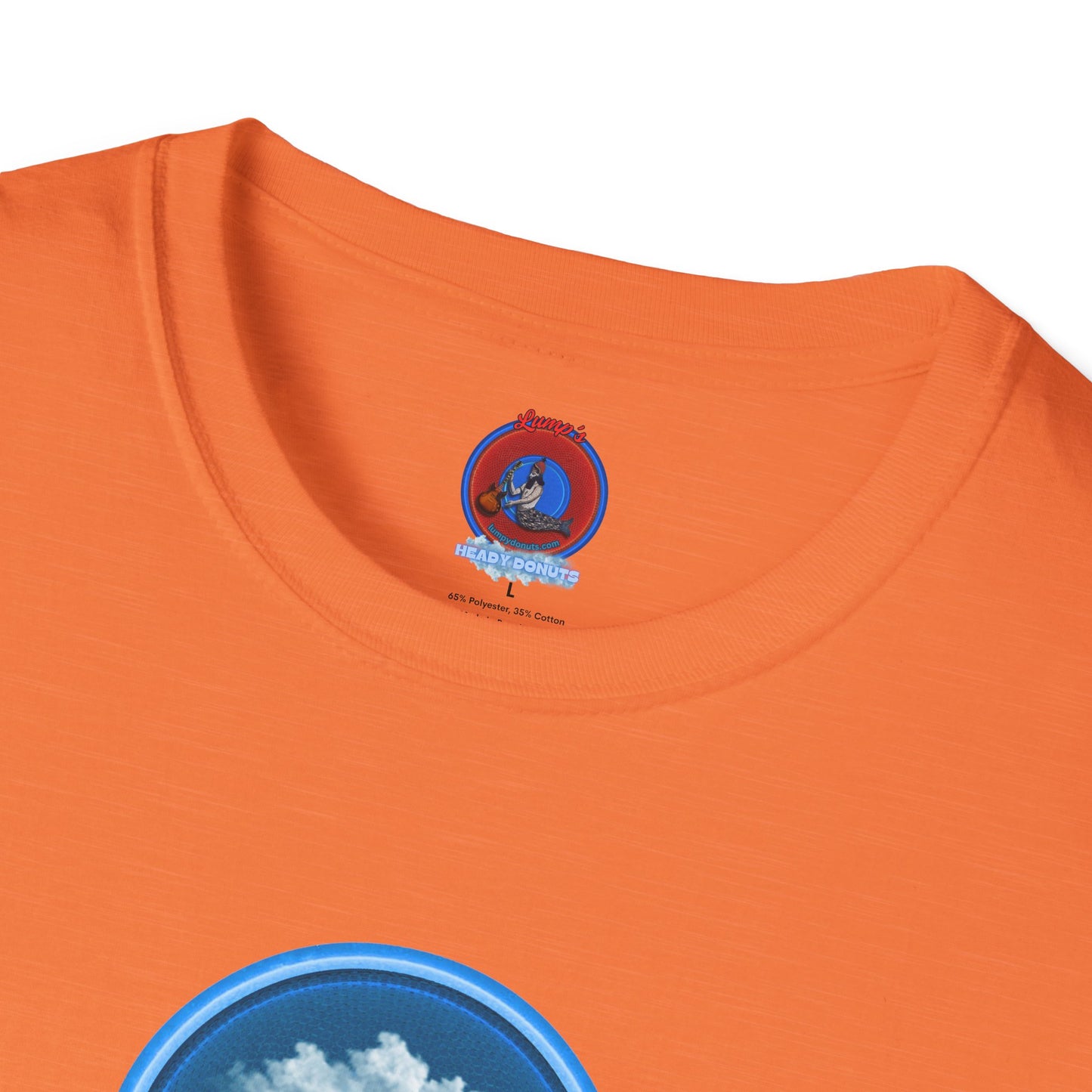 Classic Donut Tee - Unisex Soft-Style - "Got Rhombus?" - series 1.0  - variant 1 - blue/blue donut