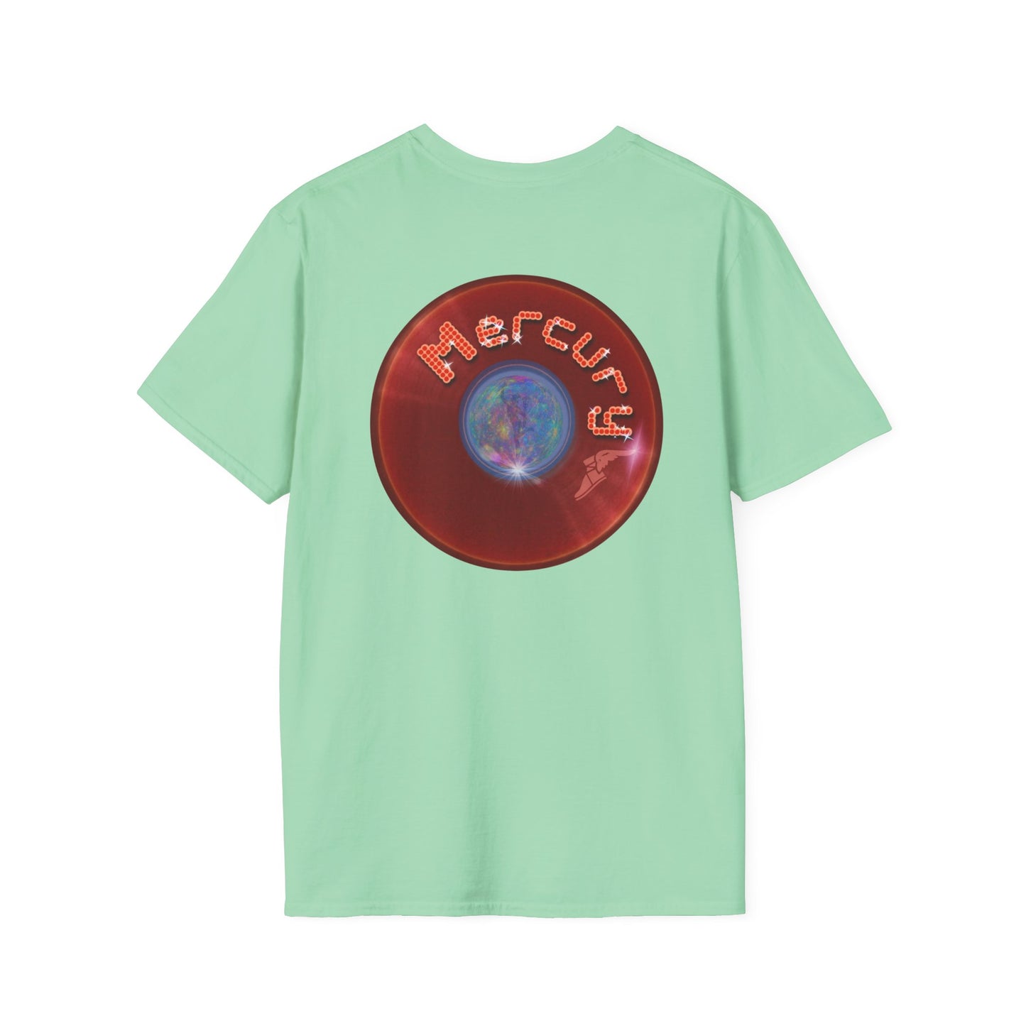 Classic Donut Tee - Unisex Soft-Style - "Donuts of the Gods" - series 1.0 - variant 3 - red donut
