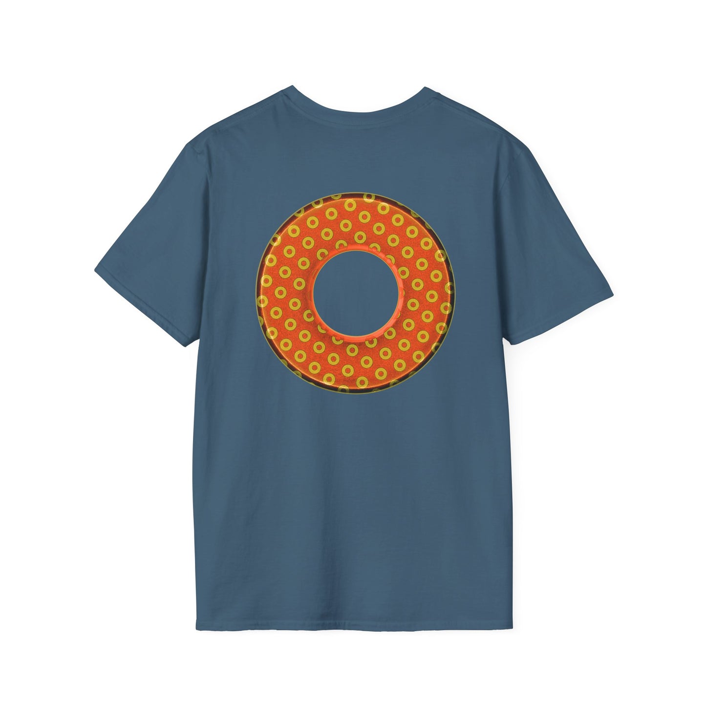 Plain Donuts/Unisex Soft-Style - "Plain Electric Paradoxical Donuts" - gold/orange donuts