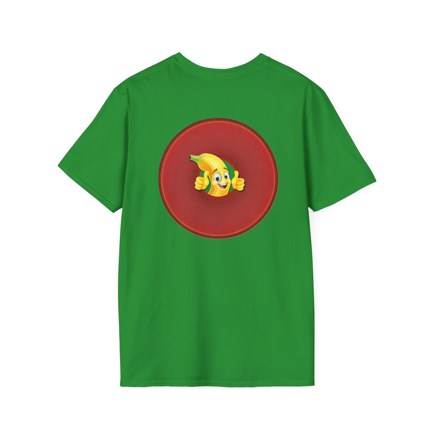 Classic Donut Tee - Unisex Soft-Style - "Dis' sheet, it's bananas!" - series 1.0 - variant 2 - red donut