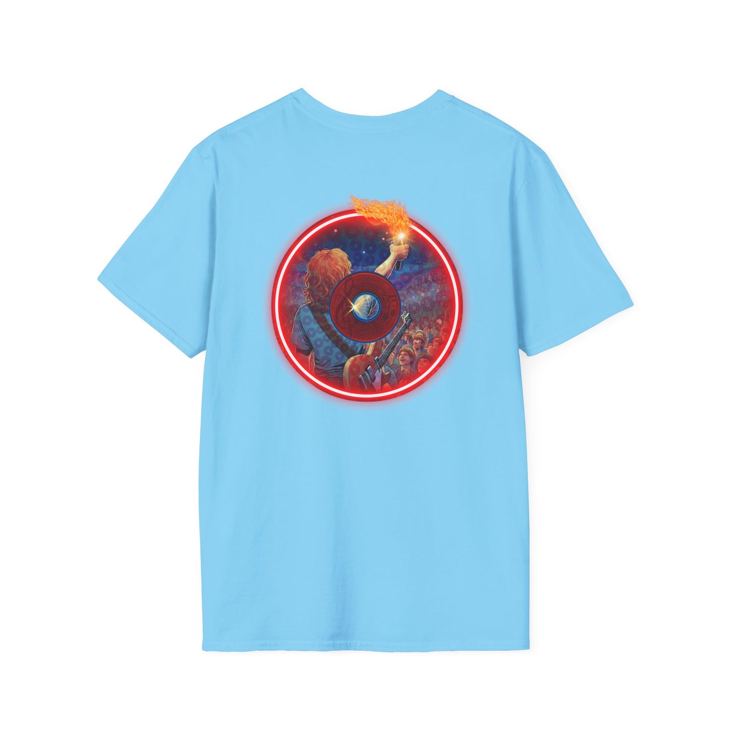 Classic Donut Tee - Unisex Soft-Style - "Torchbearer's Donut " - red donut