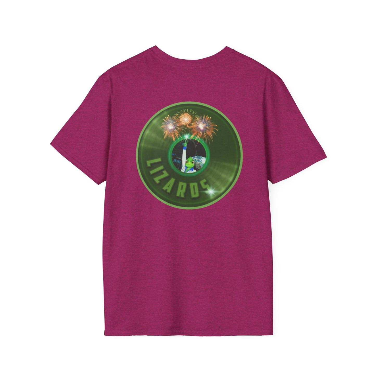 Classic Donut Tee - Unisex Soft-Style - "Rutherford's Staying Alive" - series 1.0 - variant 1 - green donut