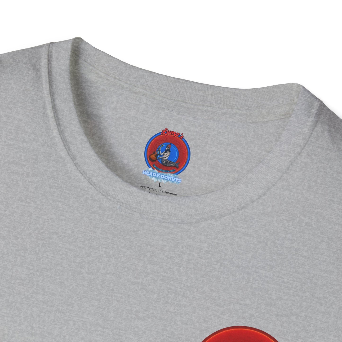 Classic Donut Tee - Unisex Soft-Style - "Octopussy Donut" - series 1.0 -  red donut