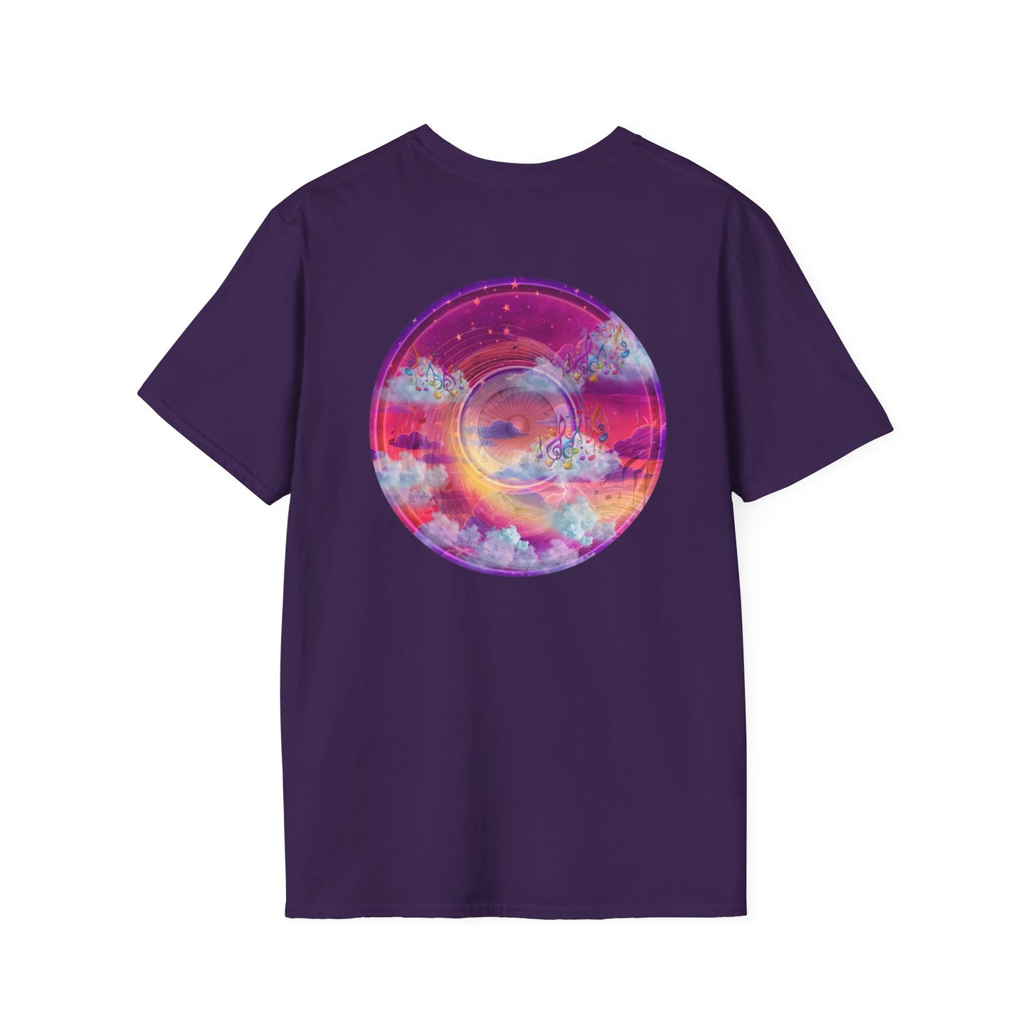 Classic Donut Tee - Unisex Soft-Style - "Pillow Donuts of Cotton" - vivid magenta pic donut