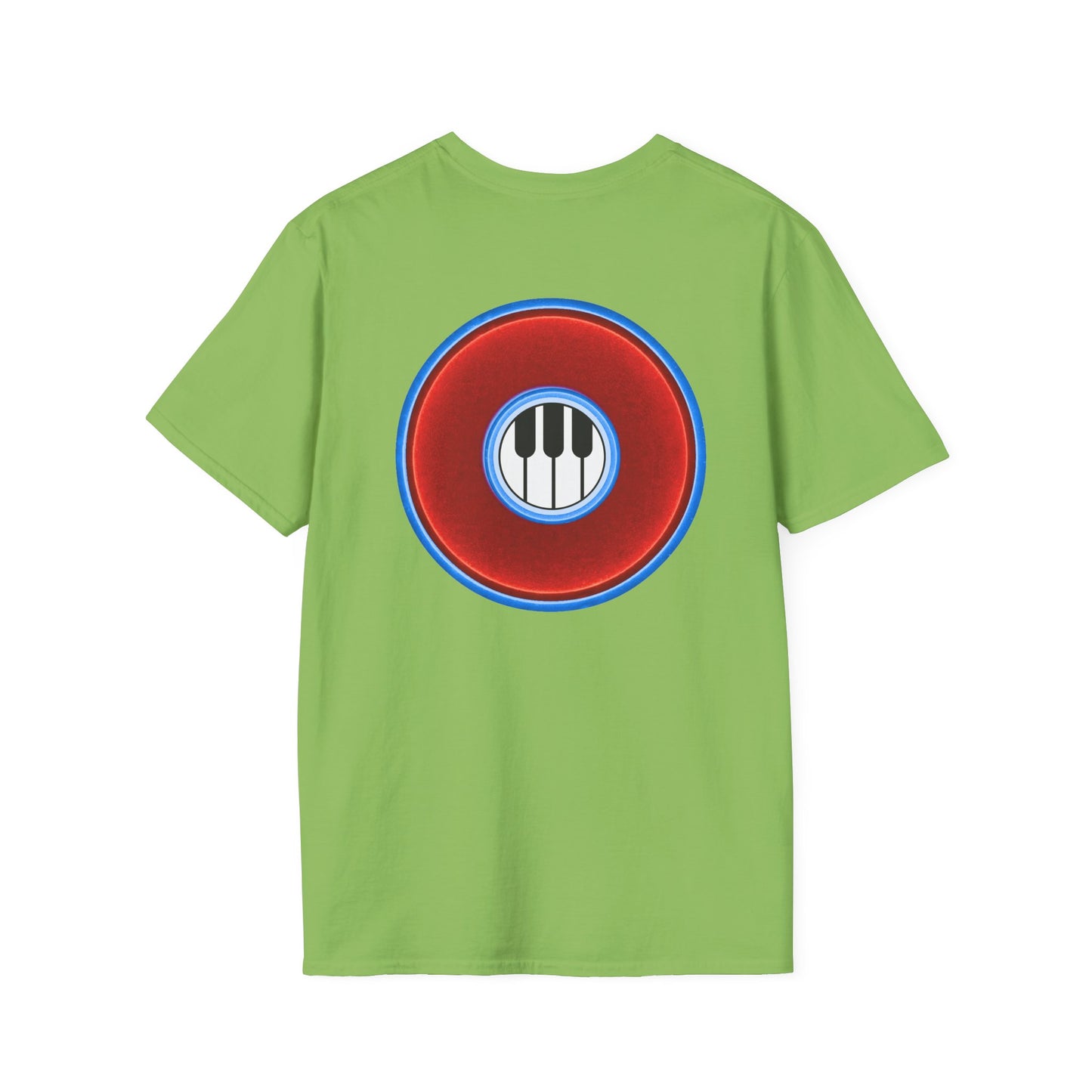Classic Donut Tee - Unisex Soft-Style - "Rage Side Donut" - vivid red donut - variant 1