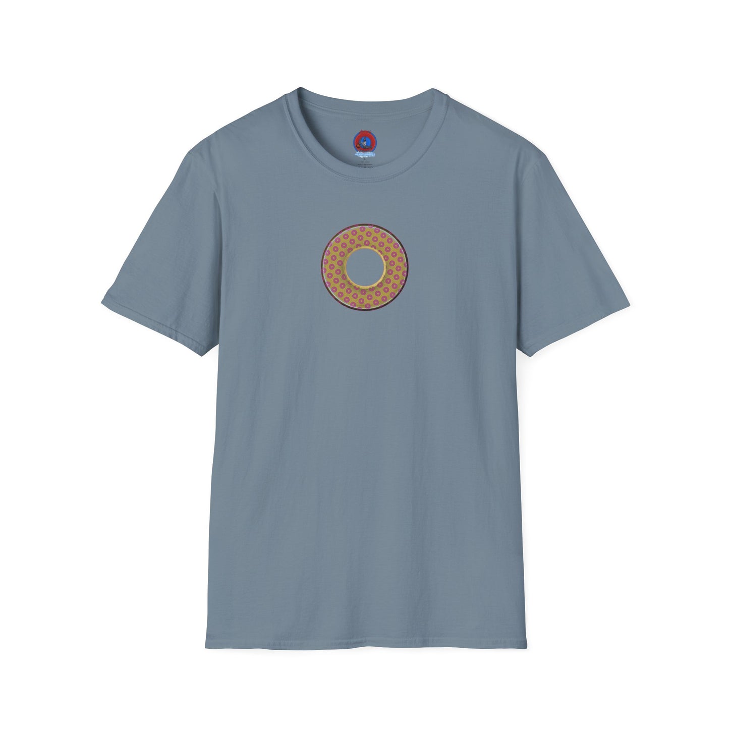 Plain Donuts/Unisex Soft-Style - "Plain Electric Paradoxical Donuts" - gold/pink donuts