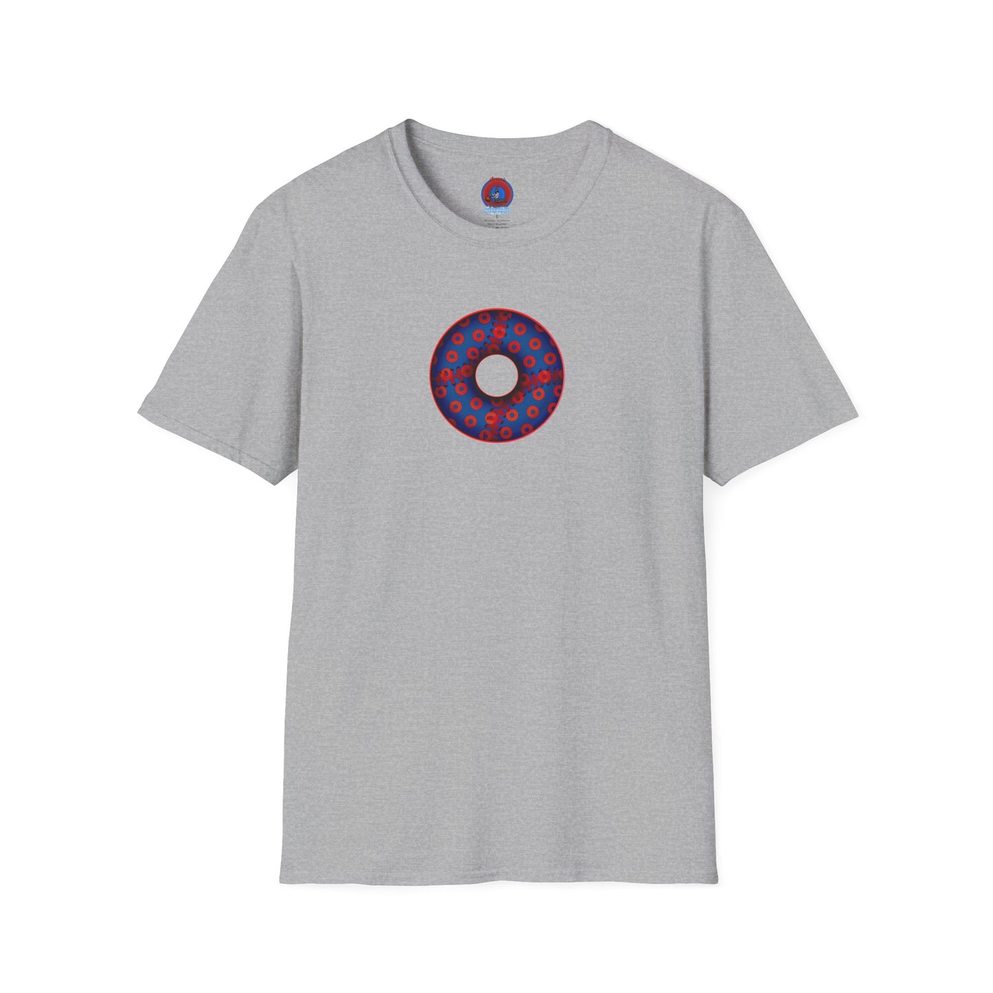 Classic Donut Tee - Unisex Soft-Style - "Phenway Ballpark Donuts" - vivid baseball paradox donut - variant 5