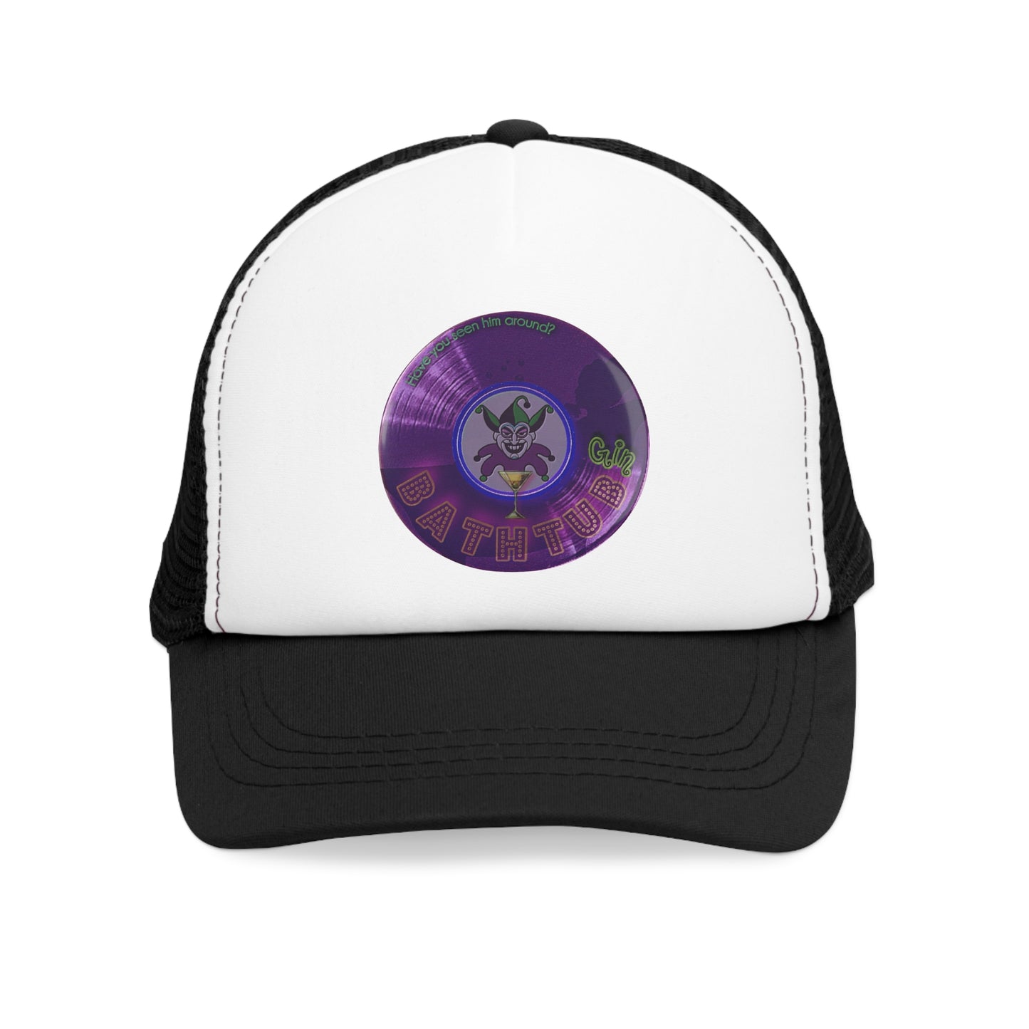 Lumpy Trucker Hat - Joker's series - "Troubadour's Donut" - variant 3 - purple donut