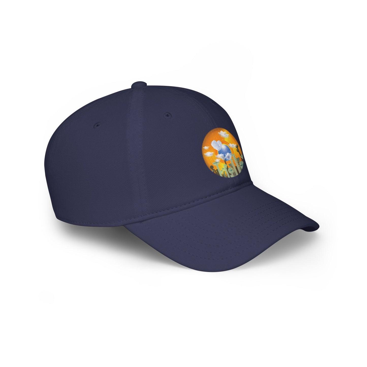 Lumpy Donut Baseball Cap - "The Golden Age of Donut Caps" - golden symmetrical donut w/