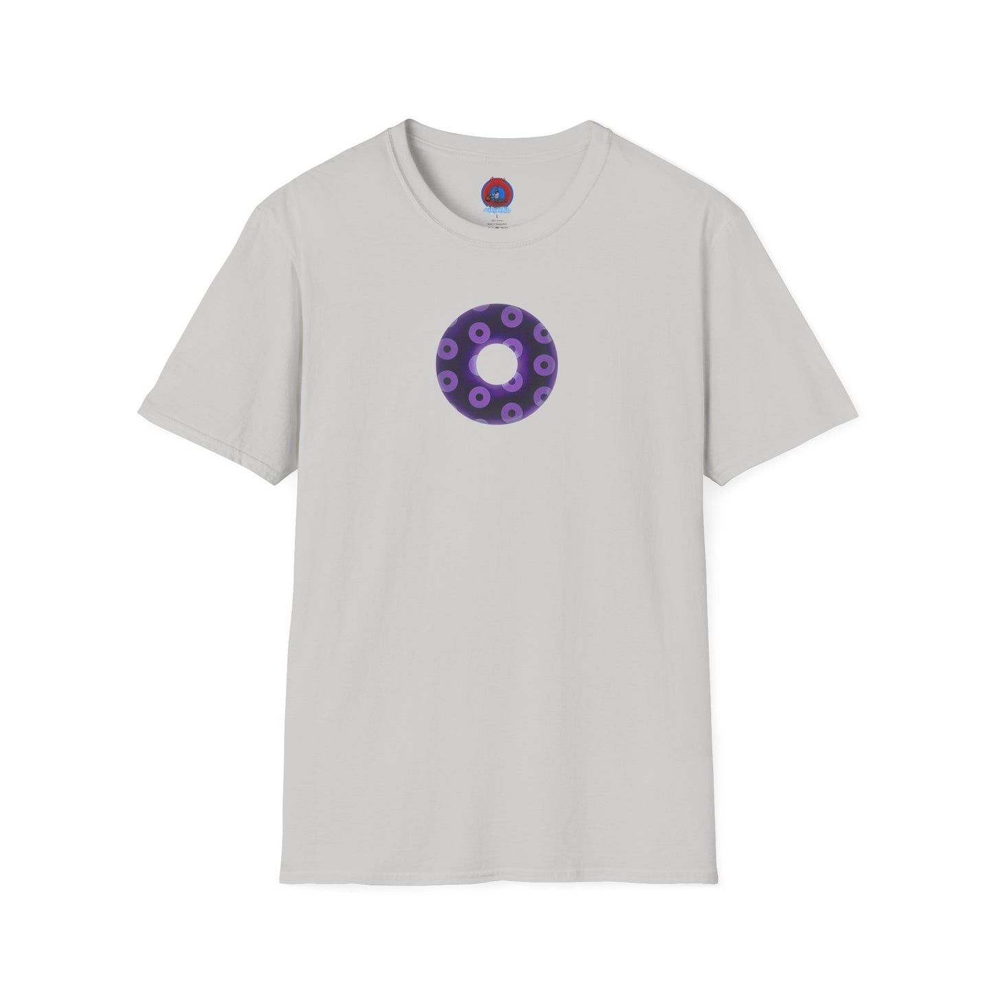 Plain Donuts/Unisex Soft-Style - "Plain Blimpy Paradoxical Donuts" - dark purple/light purple donuts