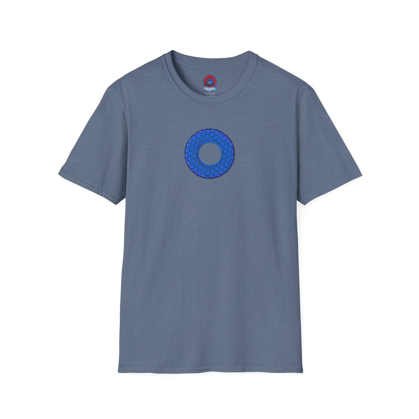 Plain Donuts/Unisex Soft-Style - "Plain Electric Paradoxical Donuts" - royal blue/dark blue donuts
