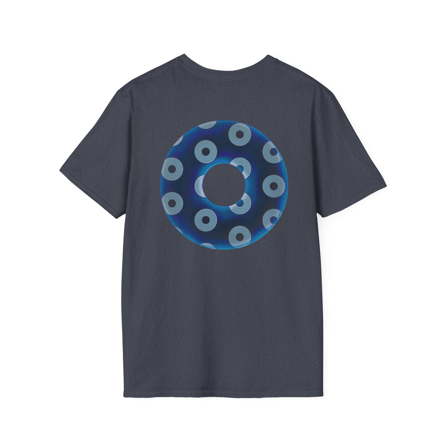 Plain Donuts/Unisex Soft-Style - "Plain Blimpy Paradoxical Donuts" - dark blue/gray donuts