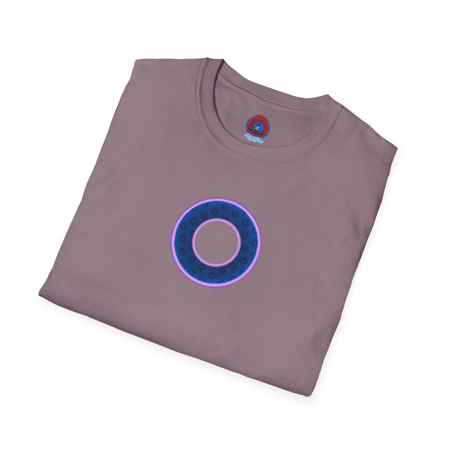Plain Donuts/Unisex Soft-Style - "Plain Wide Mouthed Paradoxical Donuts" - dark blue/light purple donuts