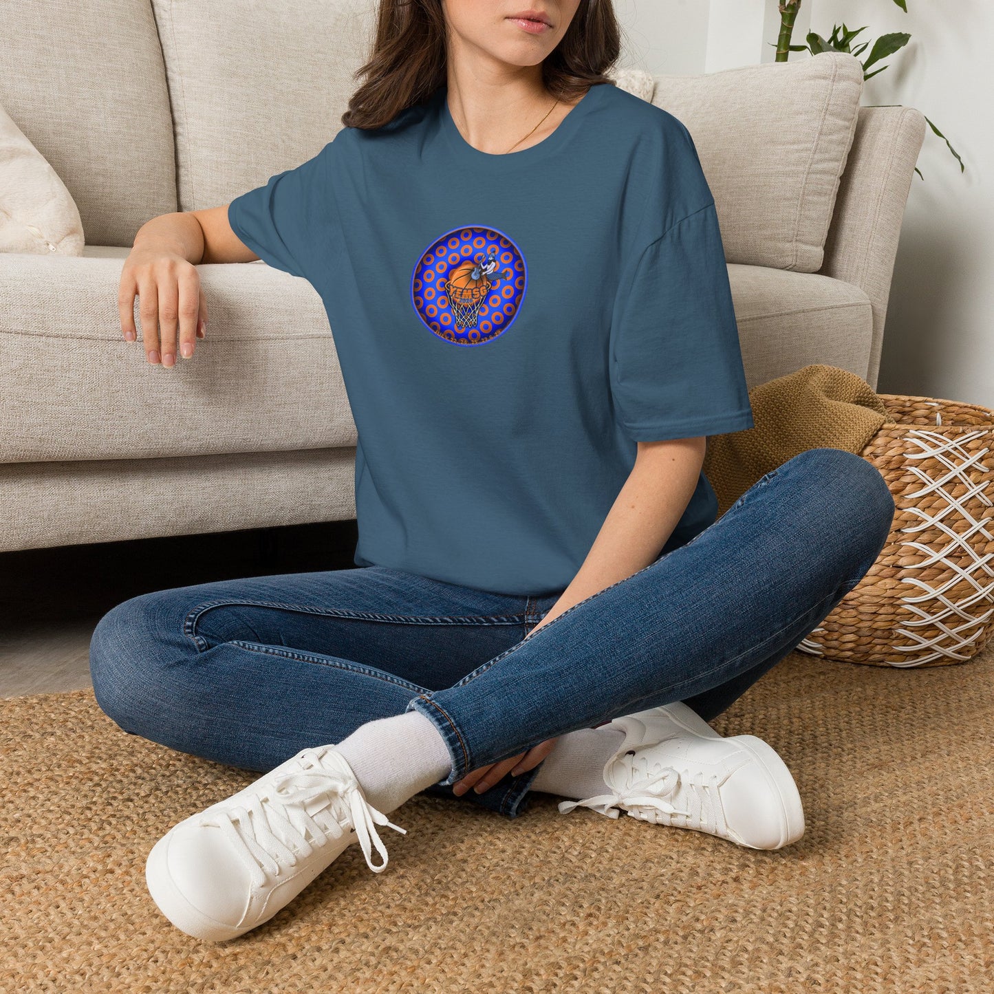Classic Donut Tee - Unisex Soft-Style - "Diedrich Knickerbocker's Donut" - blue/orange caviar paradox donut - variant 2