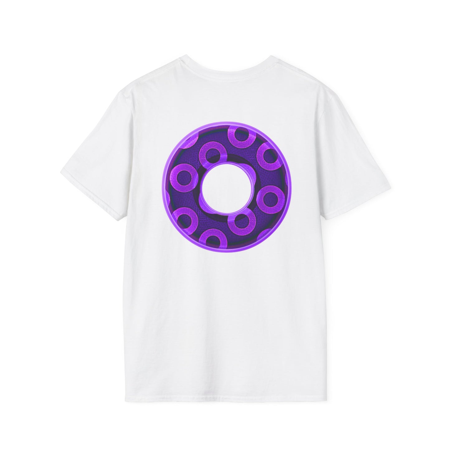 Plain Donuts/Unisex Soft-Style - "Plain Rustic Paradoxical Donuts" - light purple/dark purple donuts