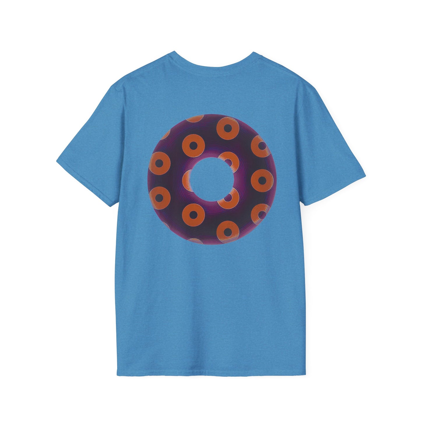 Plain Donuts/Unisex Soft-Style - "Plain Blimpy Paradoxical Donuts" - dark red-purple/orange donuts