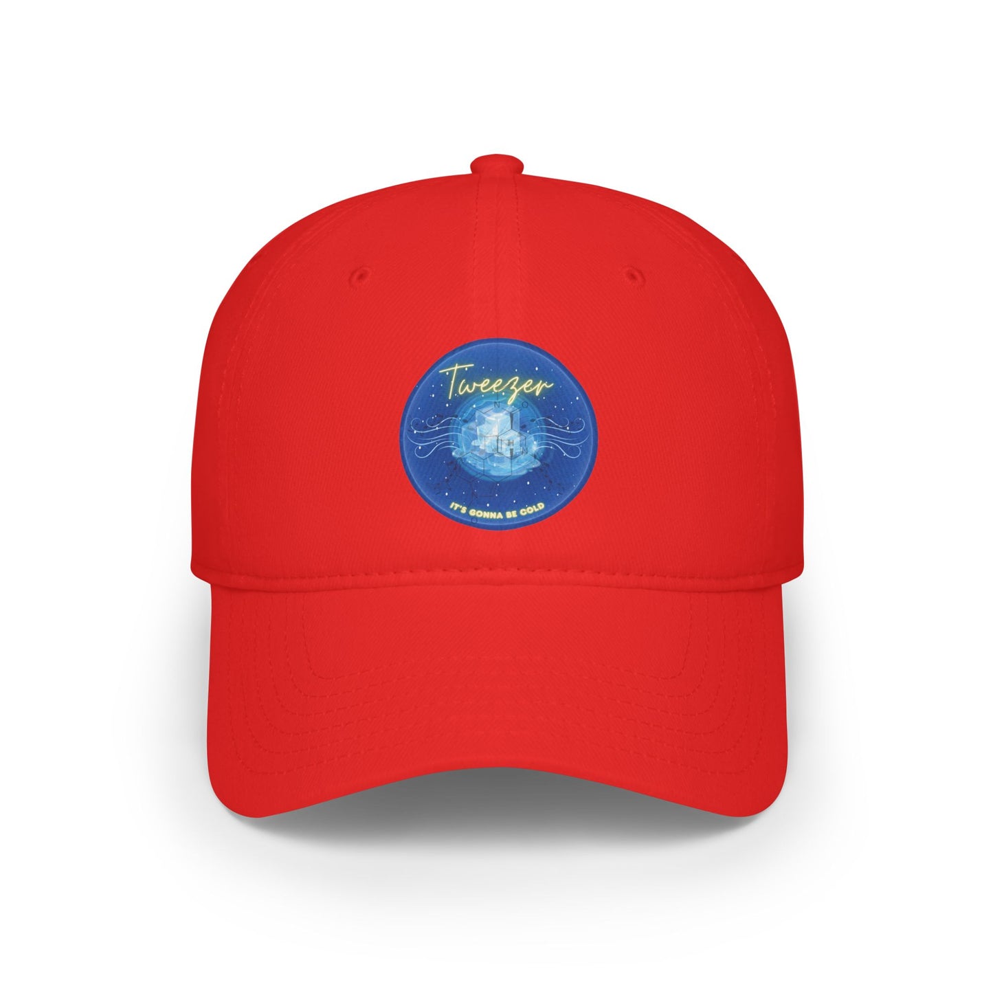 Lumpy Donut Baseball Cap - "The Donut Cap Reprised" - vivid blue donut w/