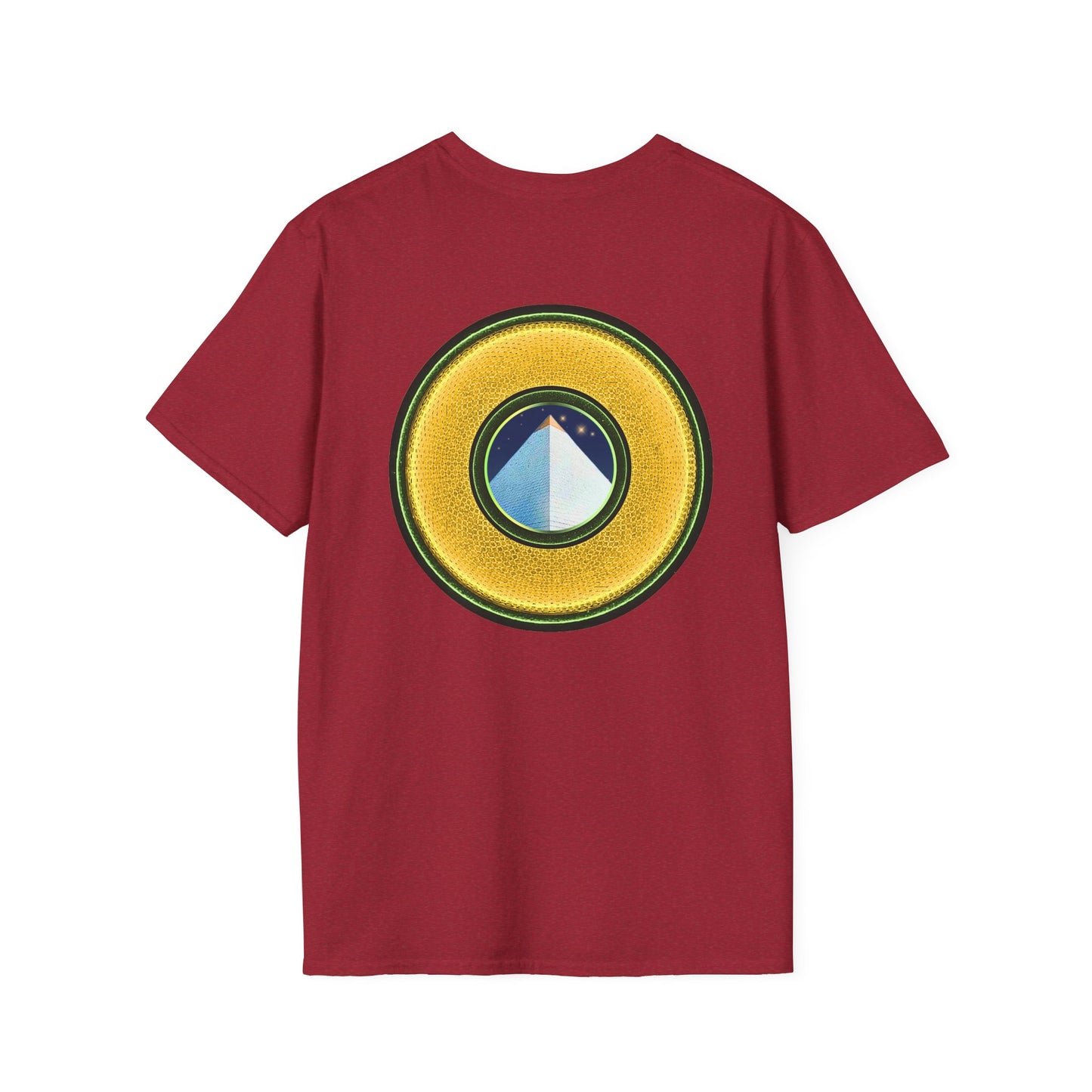 Classic Donut Tee - Unisex Soft-Style - "Limestone Donuts so Large" - variant 3 - golden donut