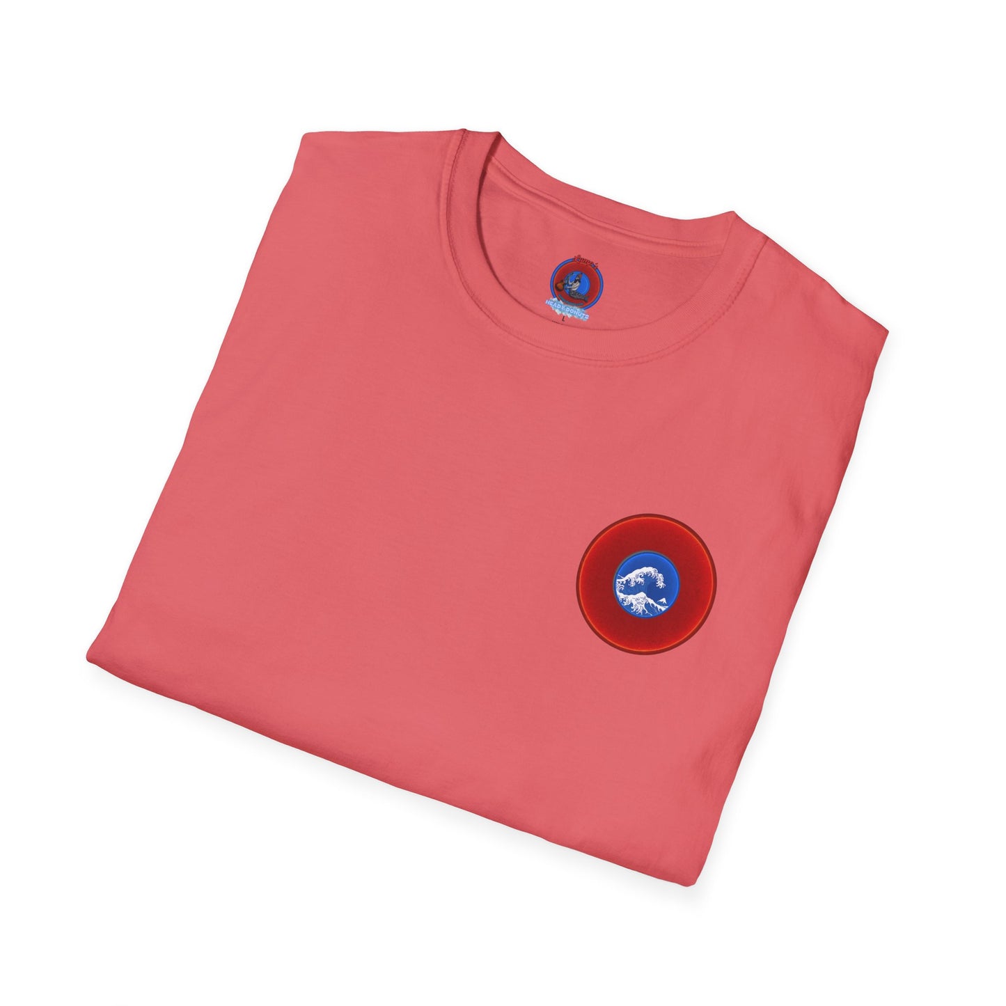 Classic Donut Tee - Unisex Soft-Style - "The Donut that Flows in every Direction" - series 1.0 - variant 1 - red donut