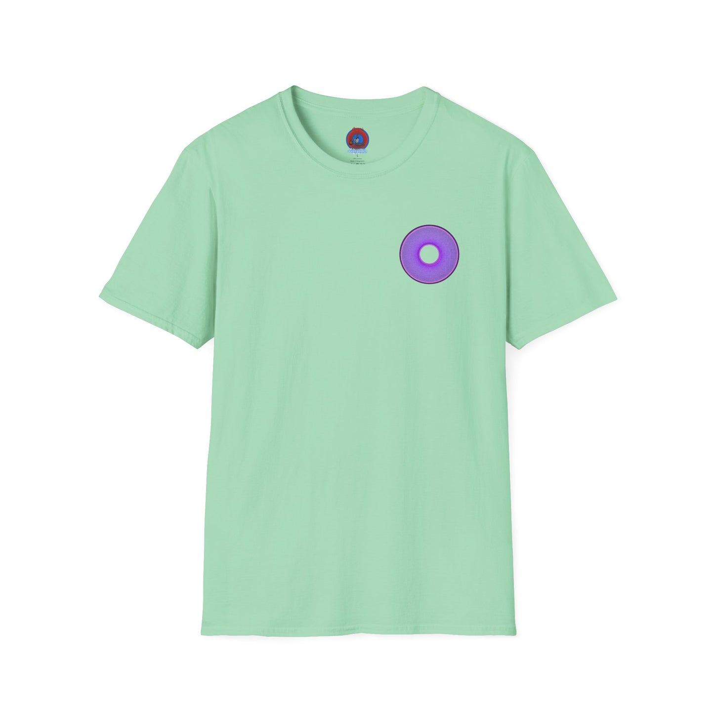 Classic Donut Tee - Unisex Soft-Style - "The Joker's Personal Tees - Troubadour Edition" - series 1.0 - variant 1 - purple donut