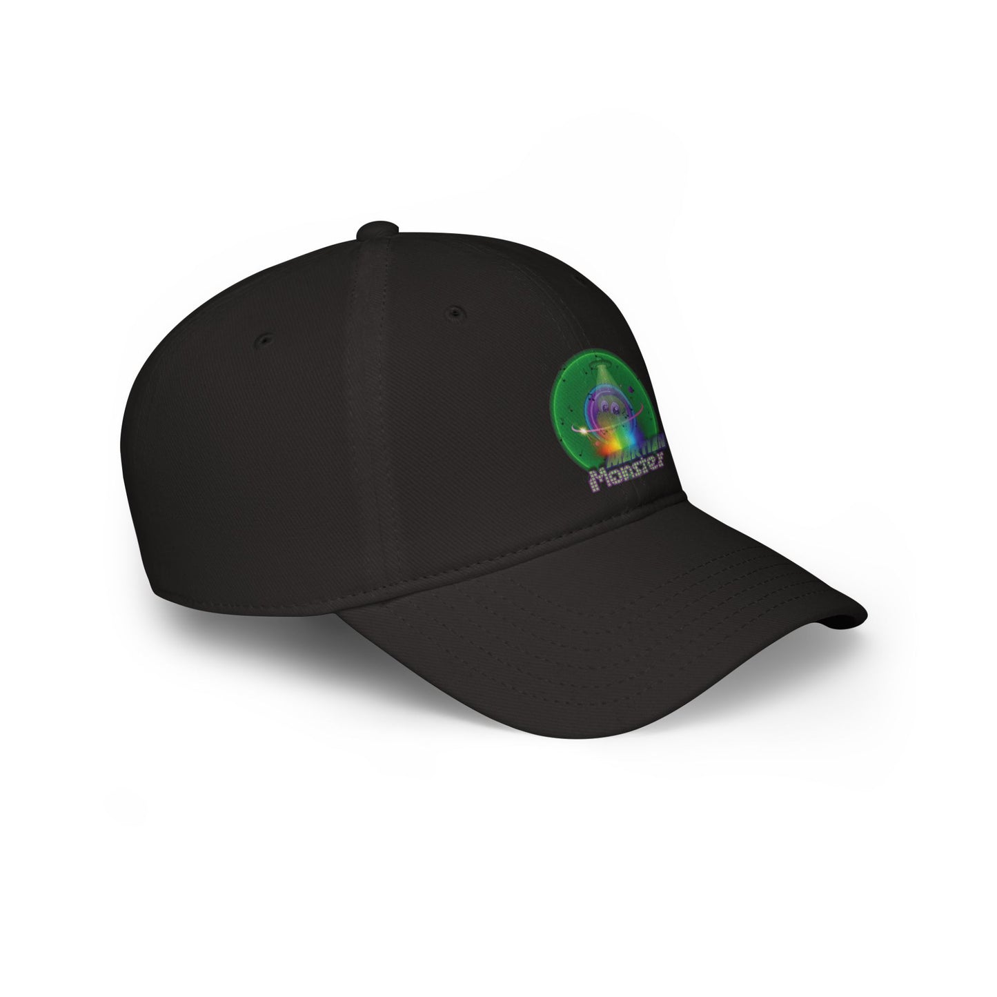Lumpy Donut Baseball Cap - "My Phavorite Martian" - vivid green donut w/