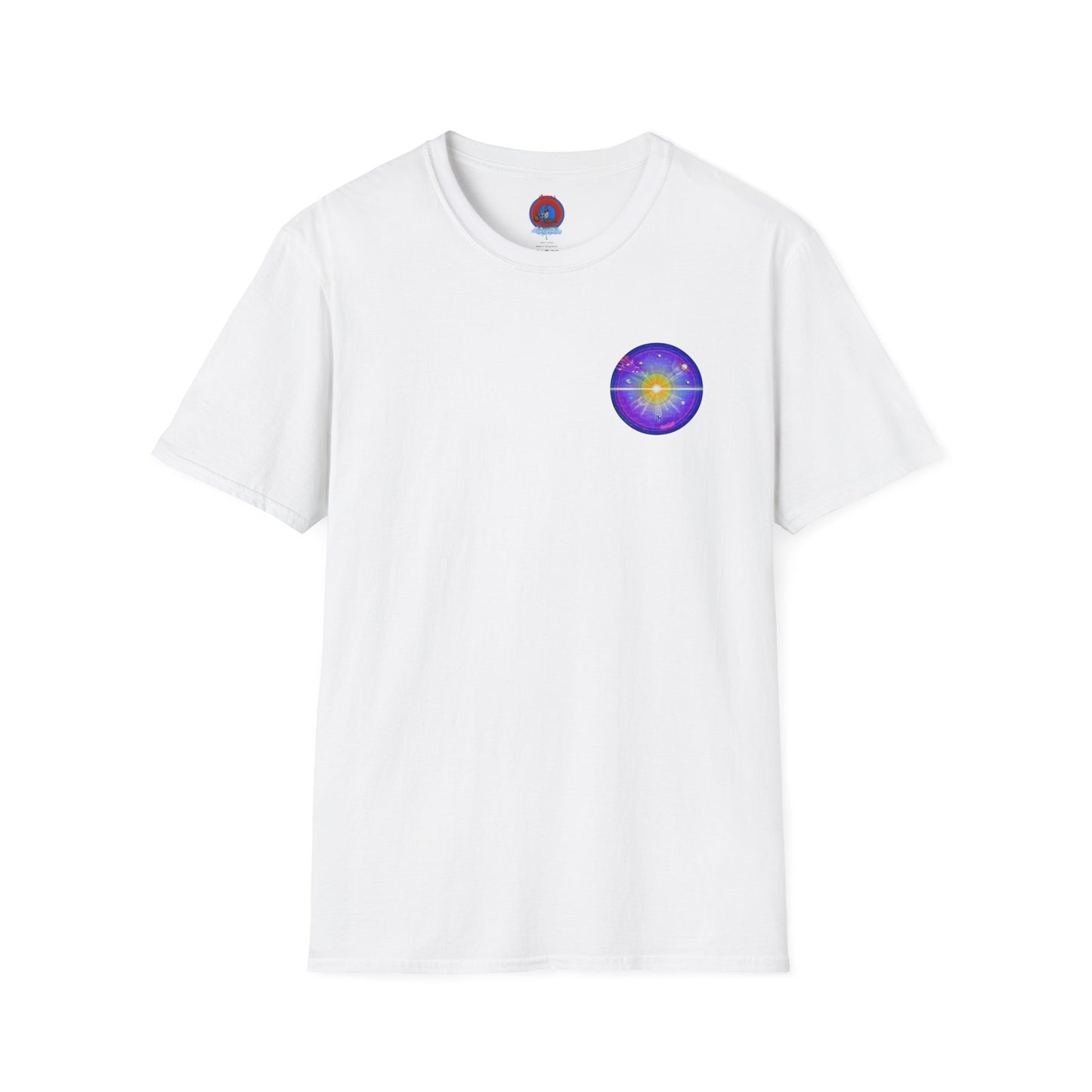 Classic Donut Tee - Unisex Soft-Style - "The Quite Profound Donut" - series 1.0  - blue/purple/magenta donut