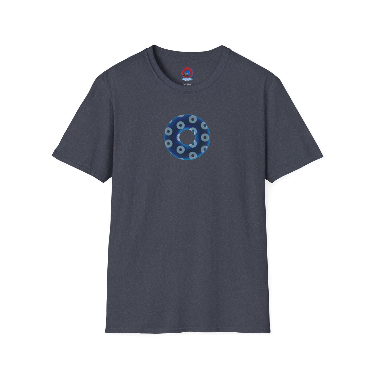 Plain Donuts/Unisex Soft-Style - "Plain Blimpy Paradoxical Donuts" - dark blue/gray donuts