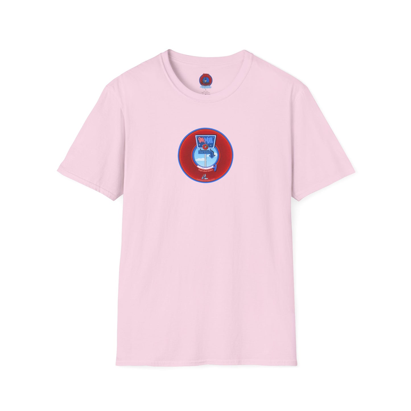 Classic Donut Tee - Unisex Soft-Style - "3rd Nipple Donut Tee" - vivid red dirt mall donut