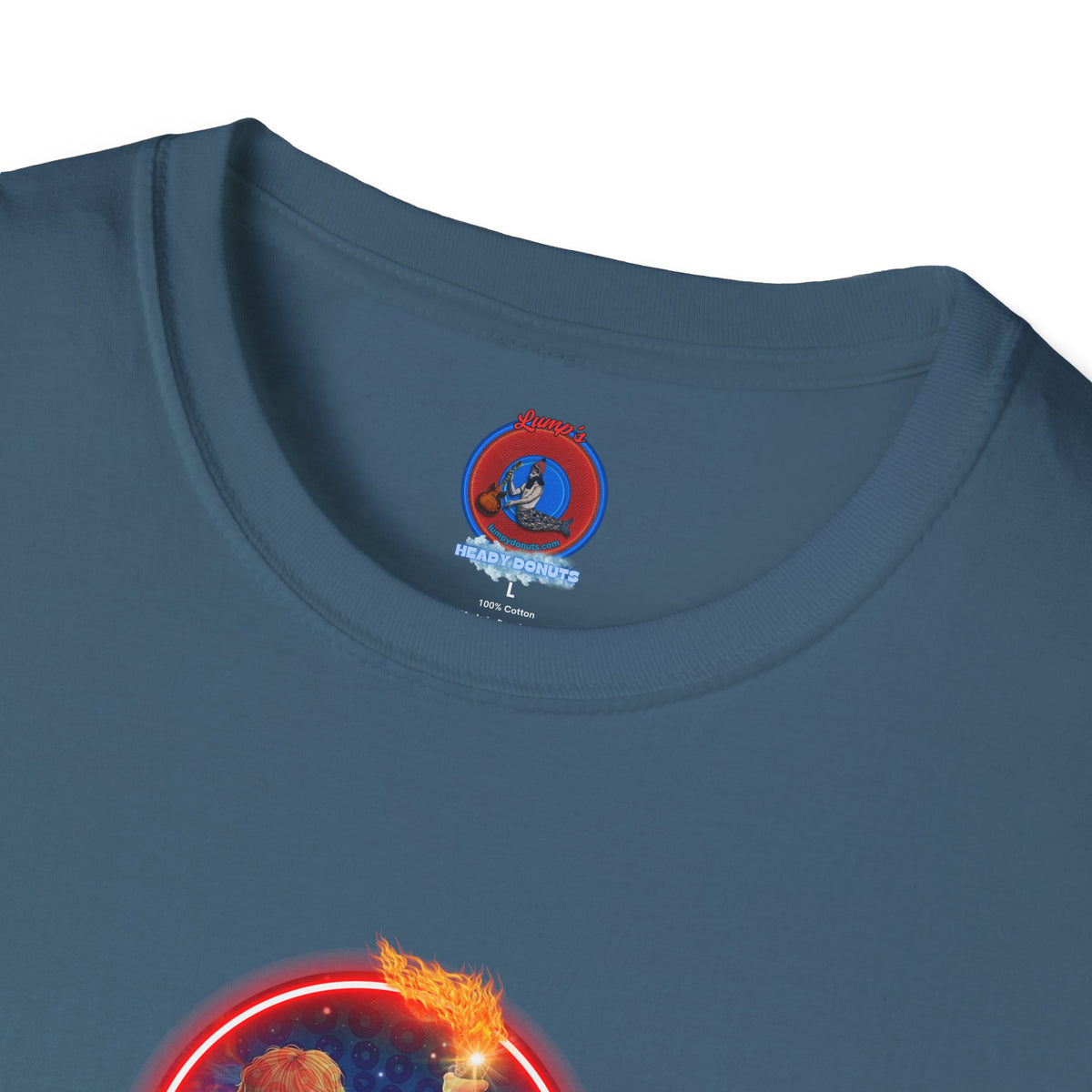 Classic Donut Tee - Unisex Soft-Style - "Torchbearer's Donut " - red donut