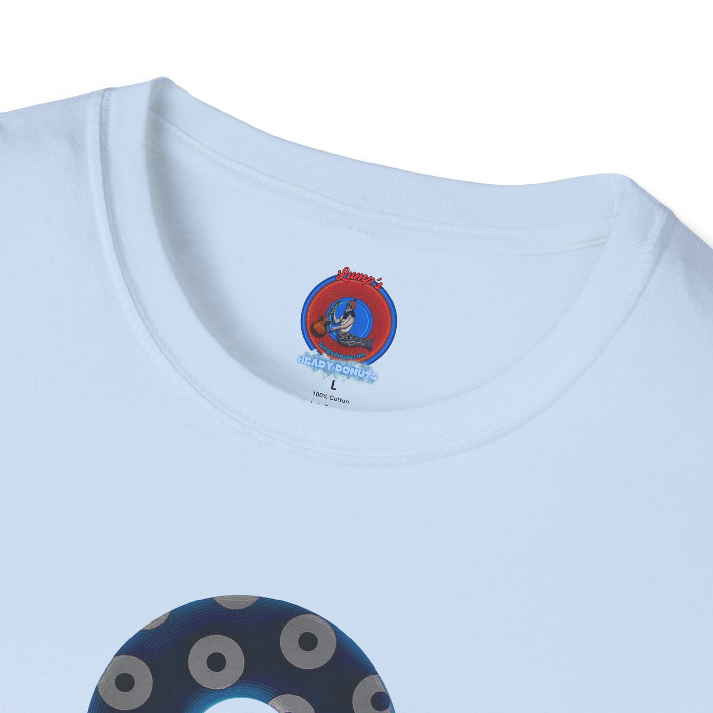 Plain Donuts/Unisex Soft-Style - "Plain Blimpy Paradoxical Donuts" - dark blue/gray donuts